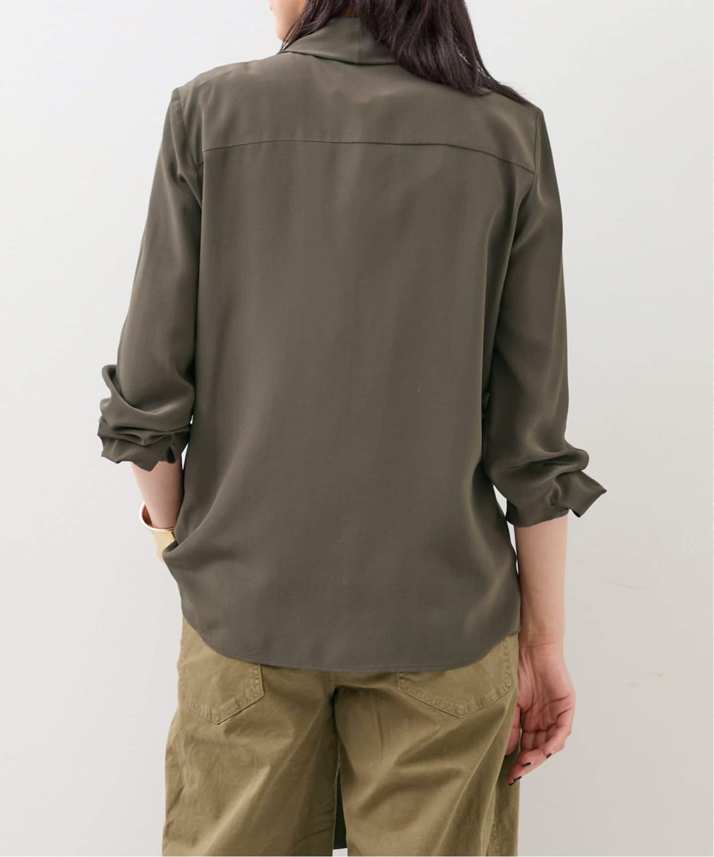 NILI LOTAN/ニリ ロタン】 ANGELIQUE TIE NECK BLOUSE（シャツ