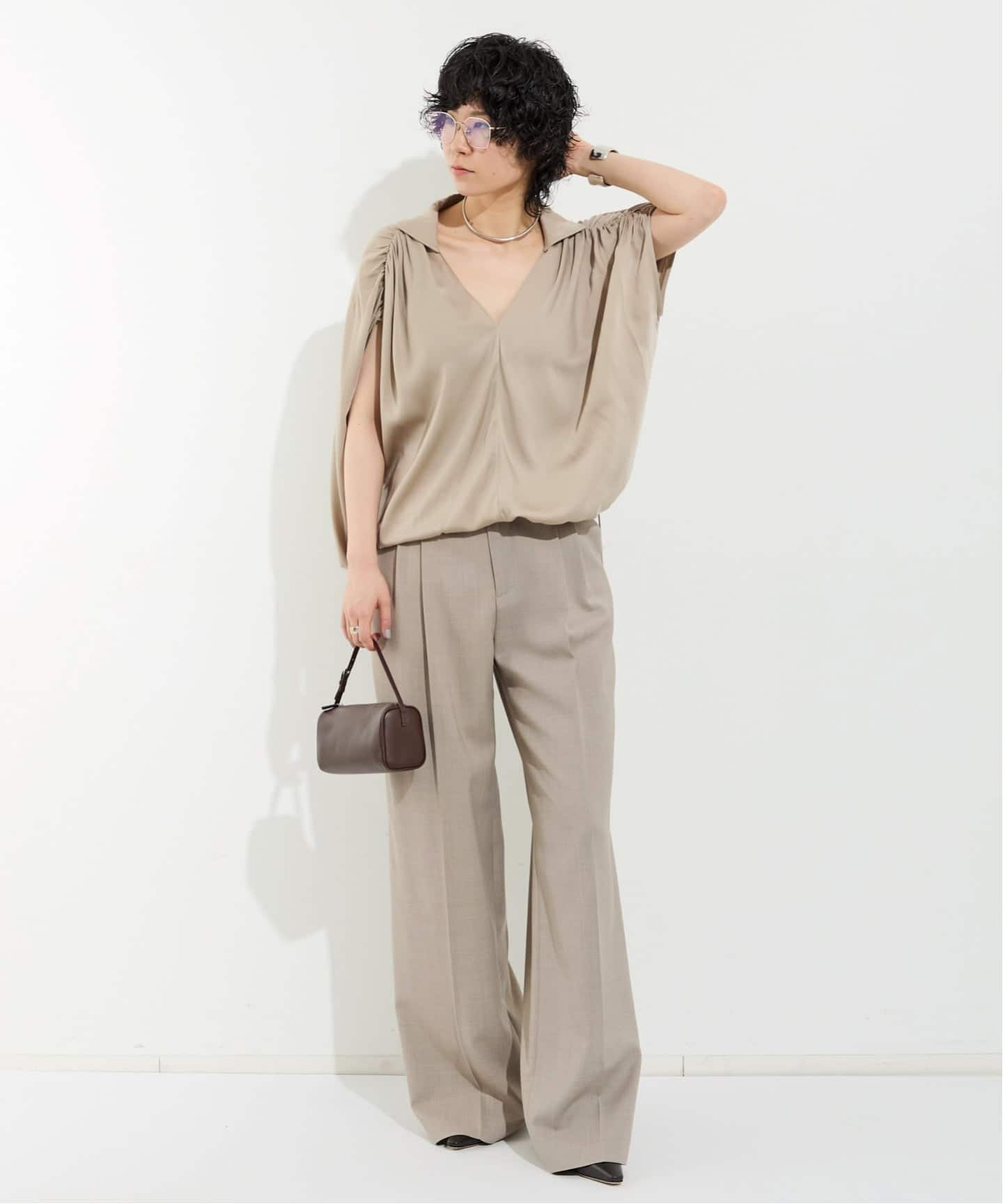 トップス L'Appartement KALLMEYER Sheer Shirt L'Appartement KALLMEYER Sheer Shirt