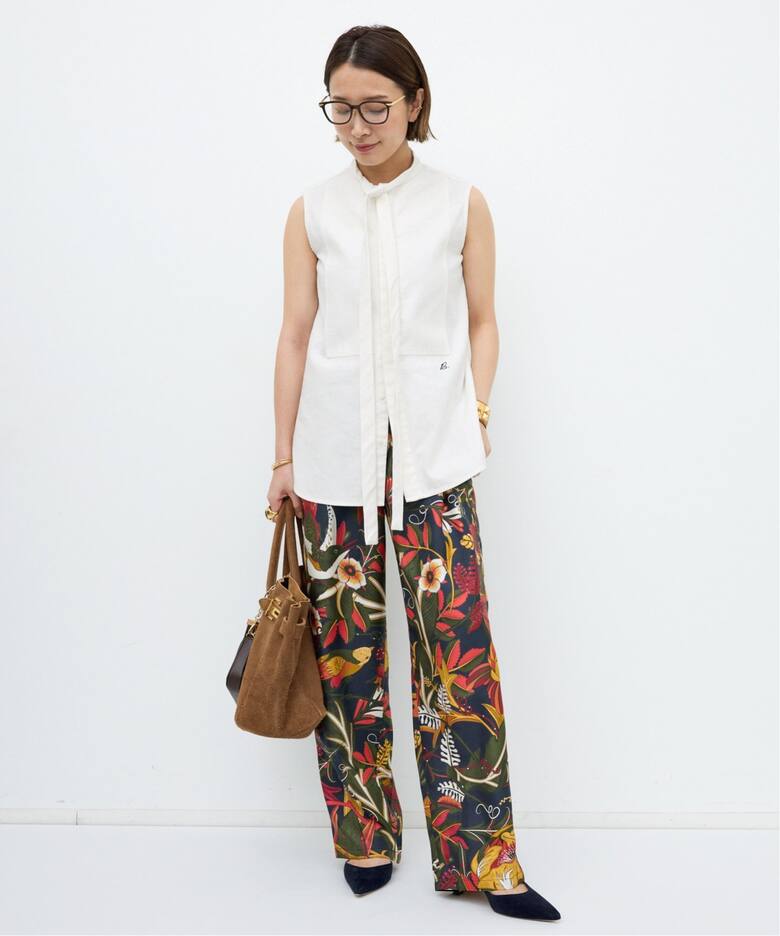 MADISON BLUE/マディソン ブルー】 SLEEVELESS BOW TIE BLOUSE（シャツ 