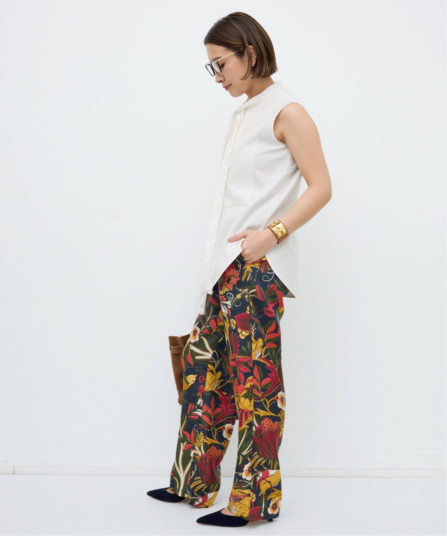 MADISON BLUE/マディソン ブルー】 SLEEVELESS BOW TIE BLOUSE（シャツ 