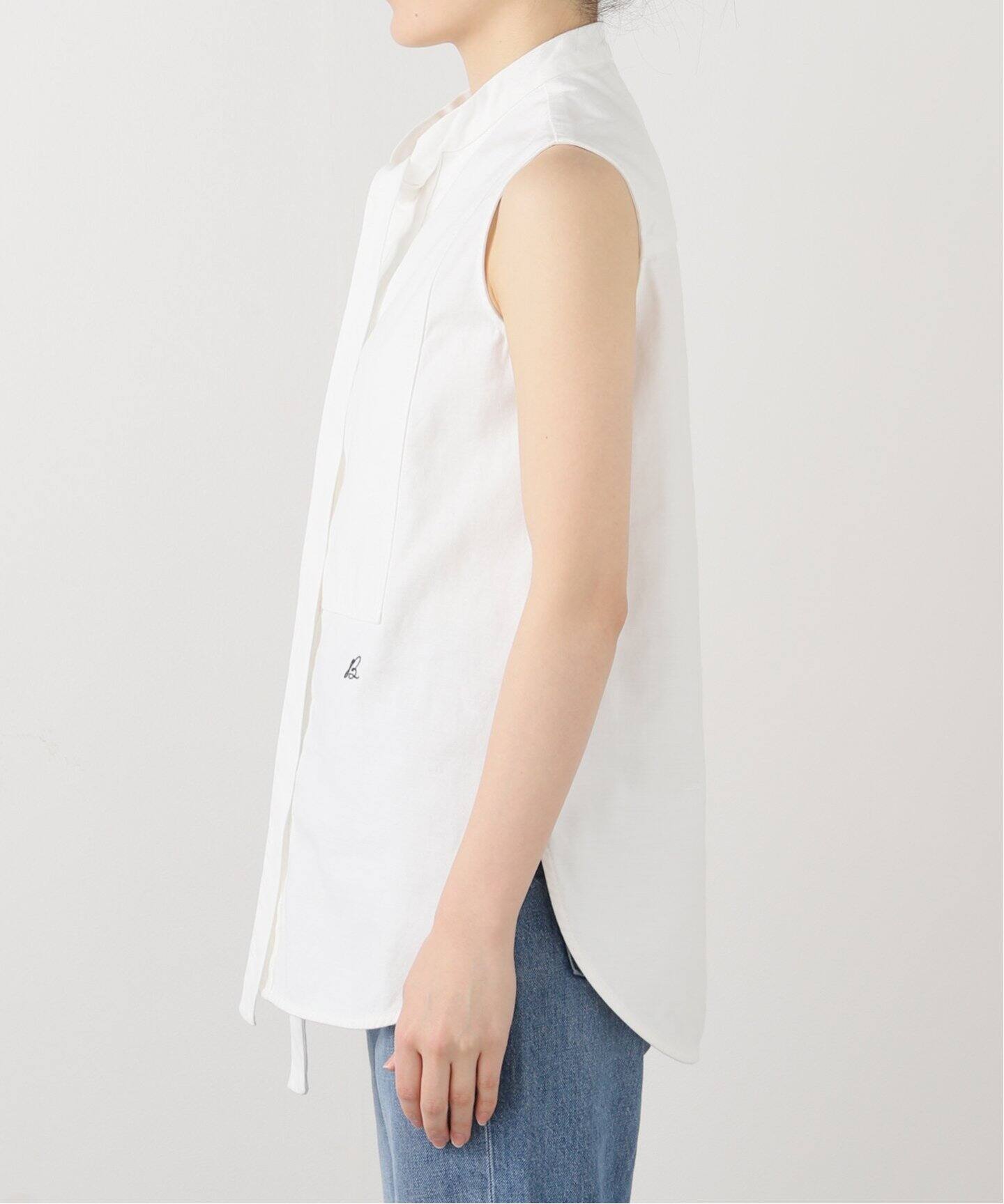 MADISON BLUE/マディソン ブルー】 SLEEVELESS BOW TIE BLOUSE