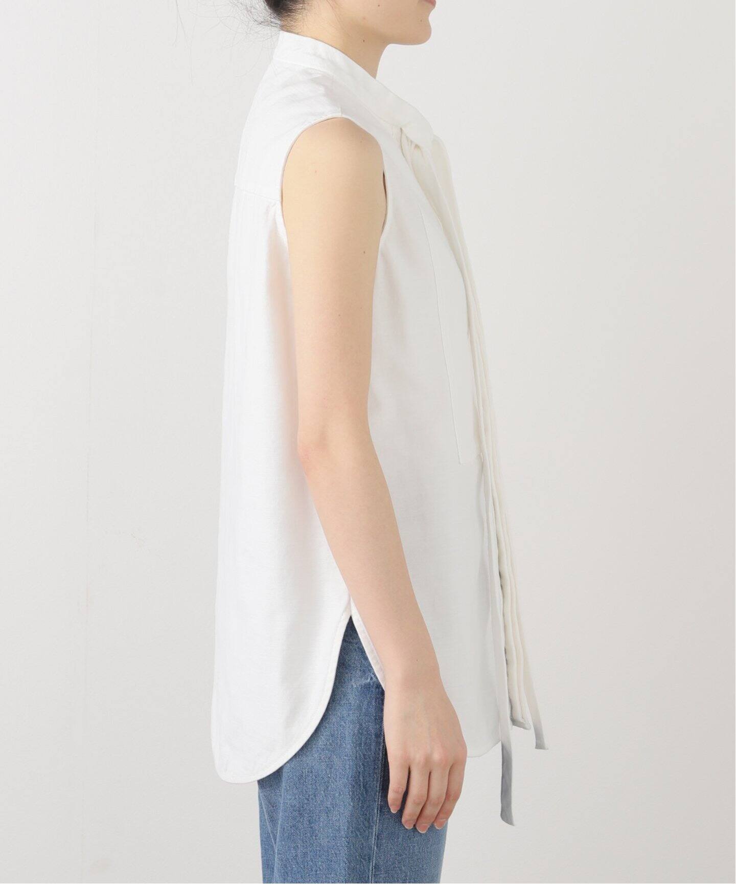 MADISON BLUE/マディソン ブルー】 SLEEVELESS BOW TIE BLOUSE（シャツ 