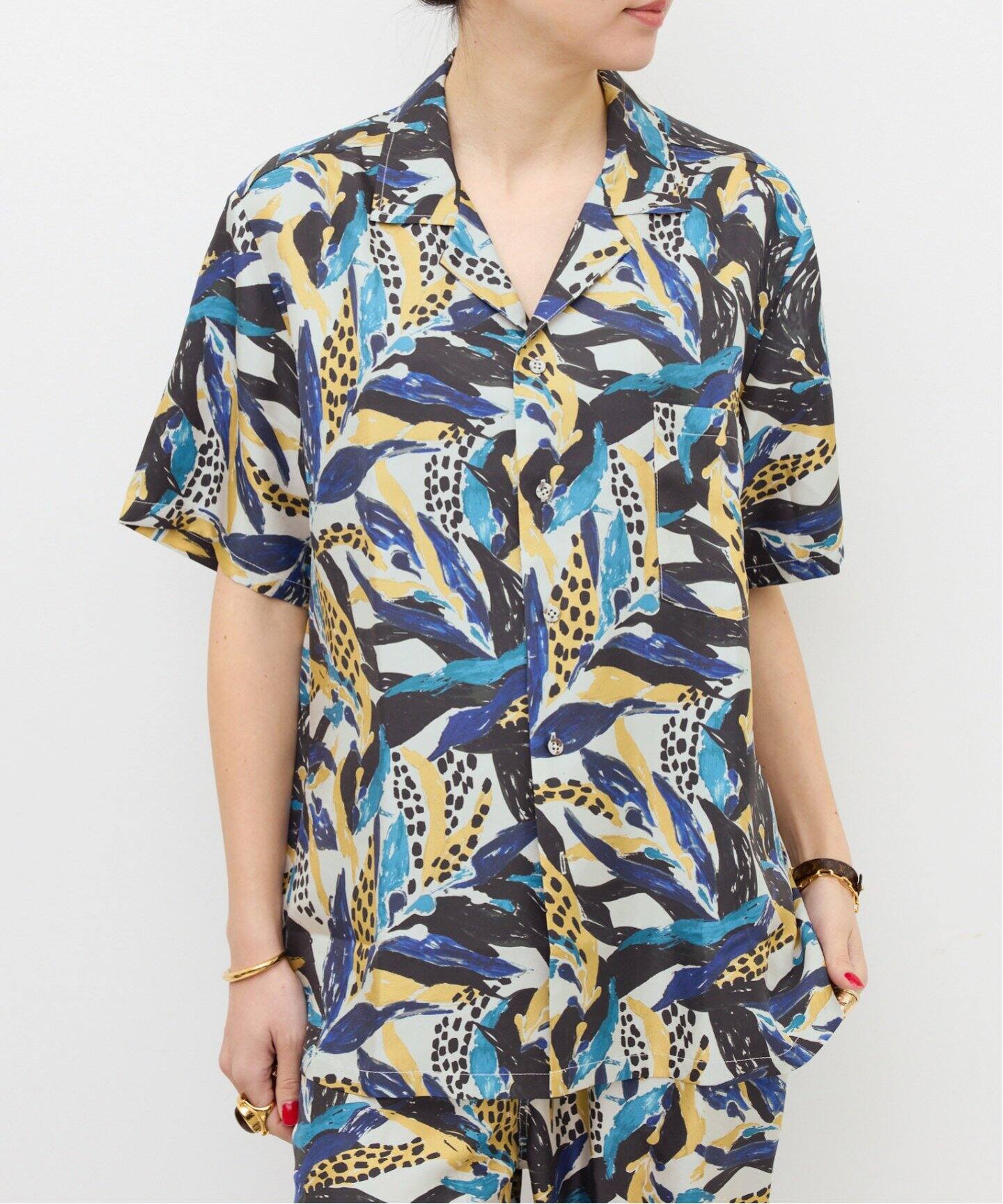 BANANATIME/バナナタイム】 HAWAIIAN 2 SHIRT（シャツ／ブラウス）｜L 
