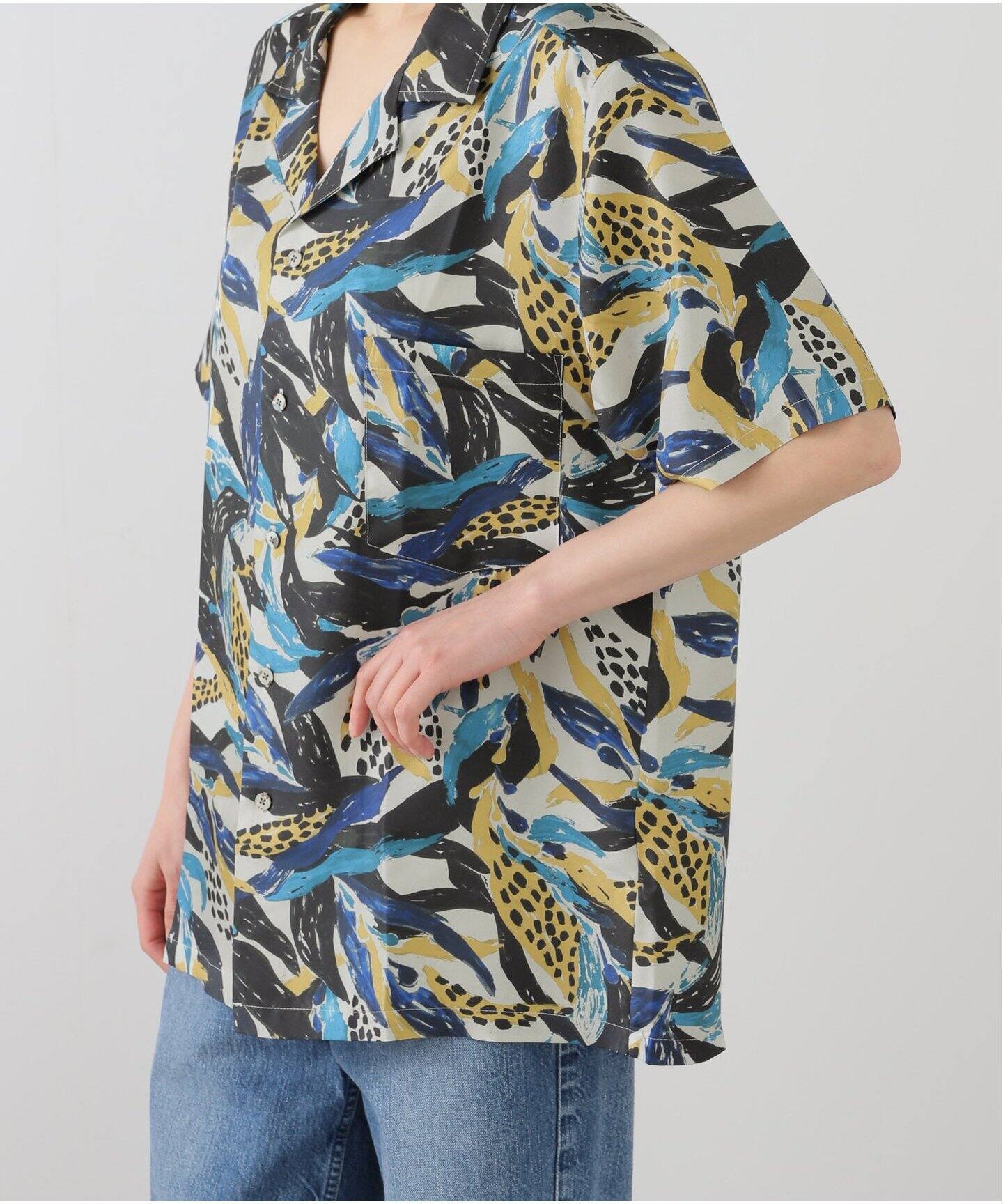 L&#39;Appartement DEUXIEME CLASSE - BANANATIME バナナタイム シルク シャツ ブラウス BANANATIME/バナナタイム】 OVERSIZED 2 SHIRT（シャツ