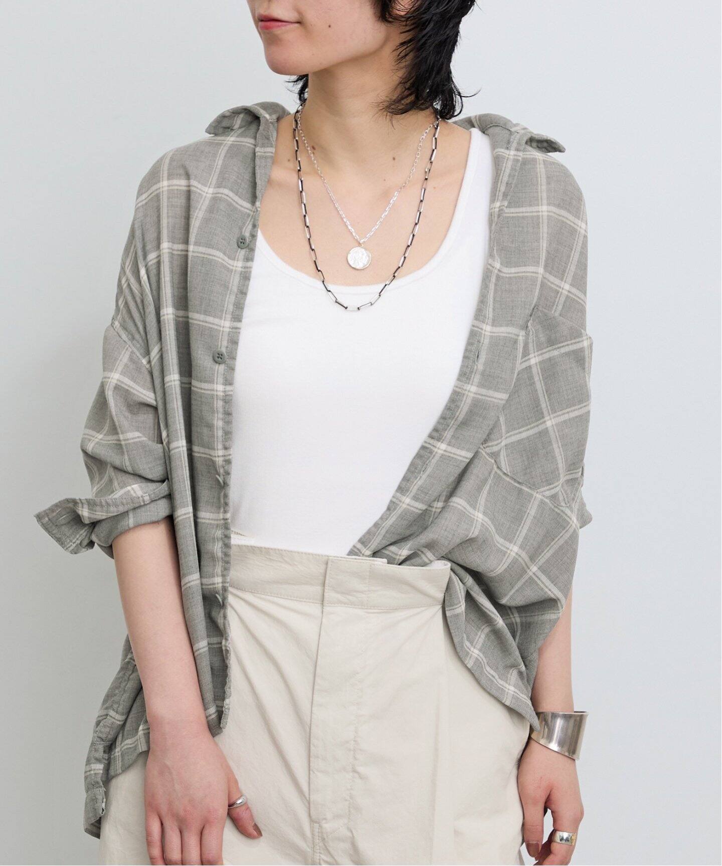 REMI RELIEF/レミ レリーフ】 VIYELLA CHECK 2WAY SHIRT（シャツ 