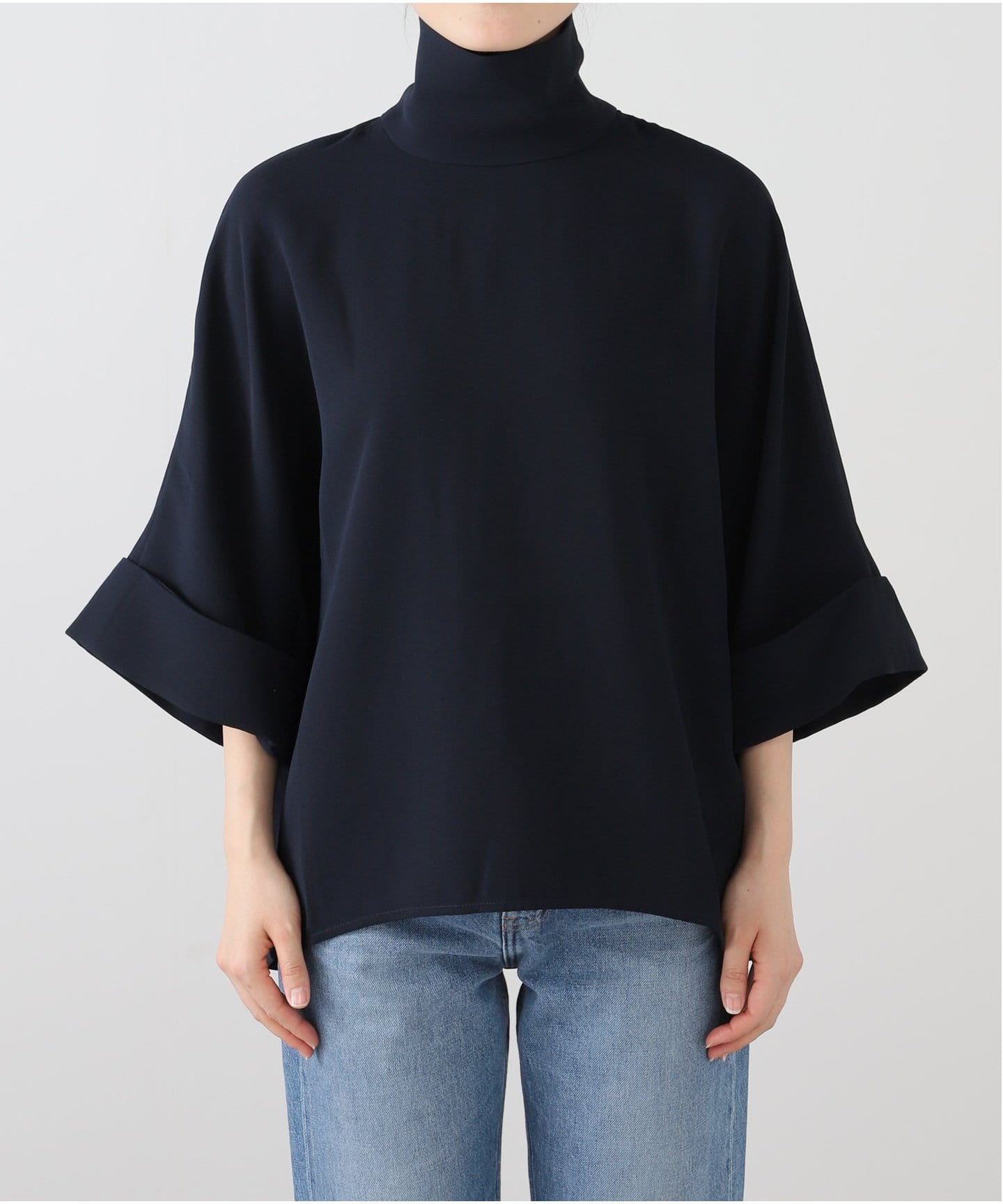 CITYSHOPDRAPE NECK BLOUSE / ドレープネックブラウス CITYSHOP