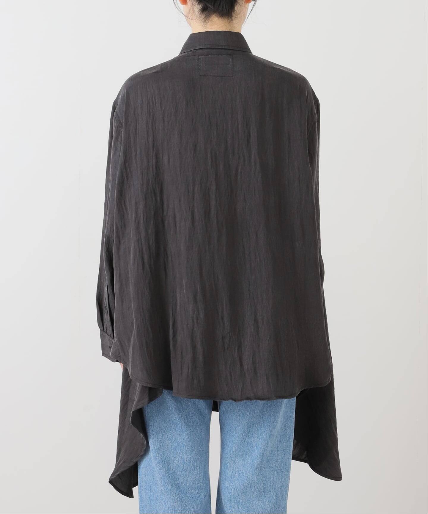 アパルトモン【R13/アールサーティーン】 DRAPED FRONT SHIRT R13/アールサーティーン】 DRAPED FRONT SHIRT（シャツ／ブラウス）｜L