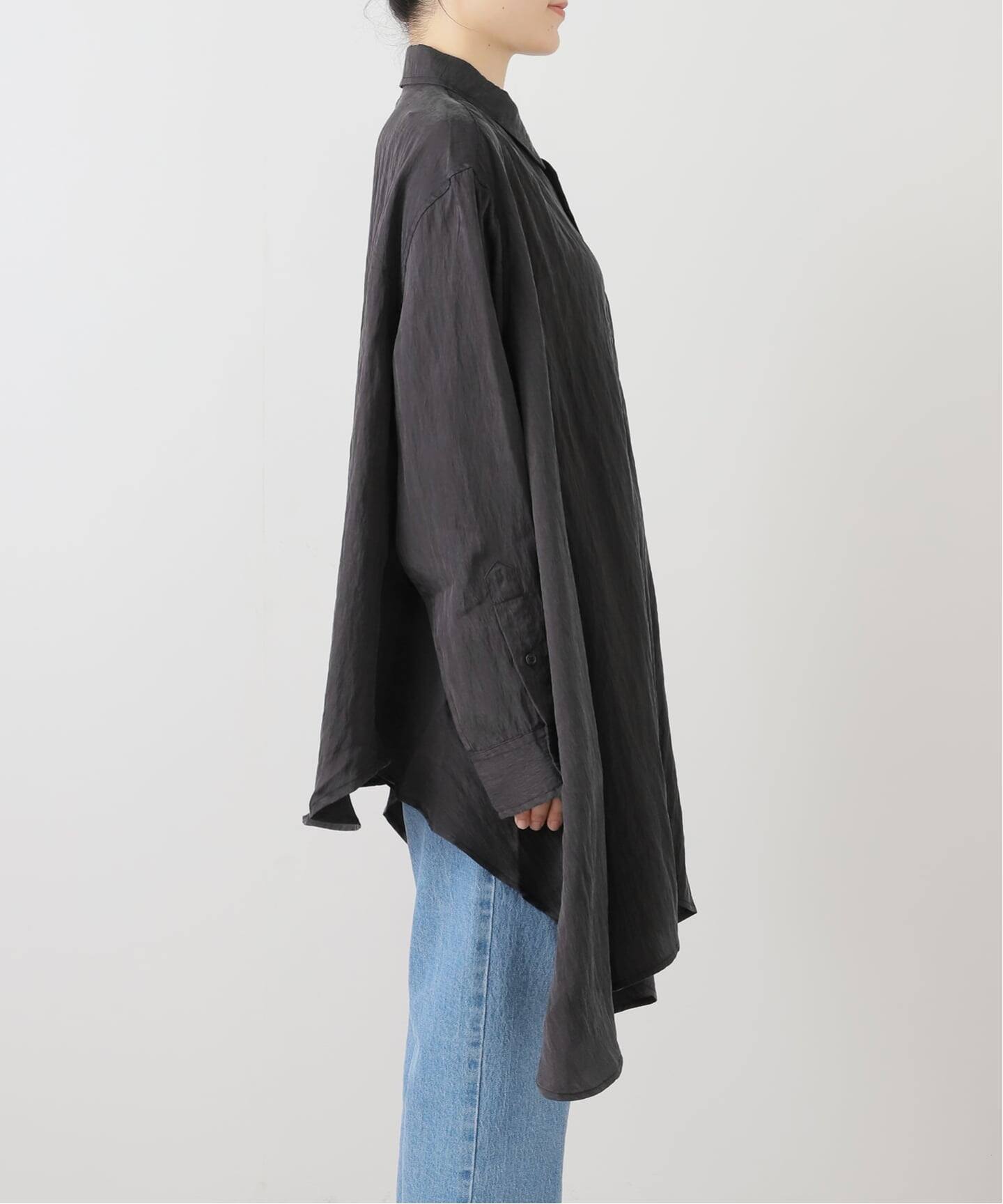 R13/アールサーティーン】 DRAPED FRONT SHIRT（シャツ／ブラウス）｜L