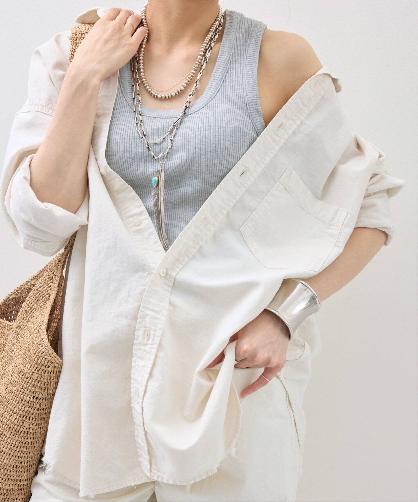 超特価セール開催！！ REMI RELIEF/レミ レリーフ】Relaxed Shirt（シャツ／ブラウス トップス