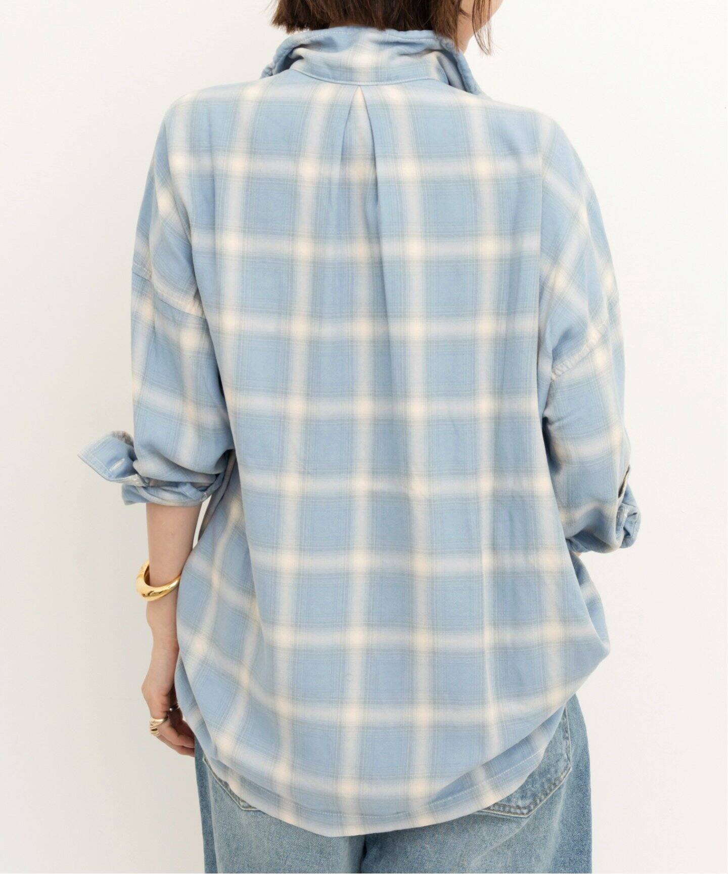 REMI RELIEF/レミ レリーフ】 CHECK 2 WAY SHIRT（シャツ／ブラウス 