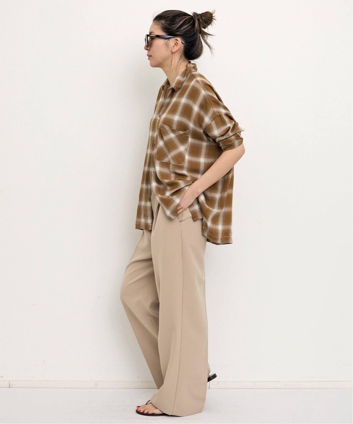 REMI RELIEF/レミ レリーフ】 CHECK 2 WAY SHIRT（シャツ／ブラウス 