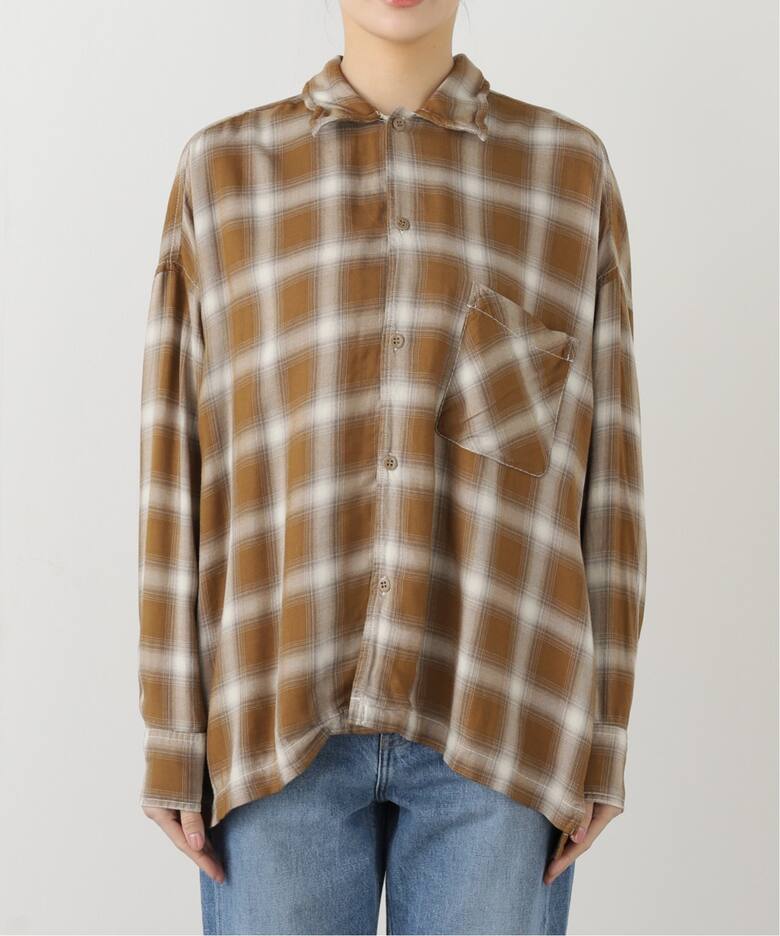 REMI RELIEF/レミ レリーフ】 CHECK 2 WAY SHIRT（シャツ／ブラウス 