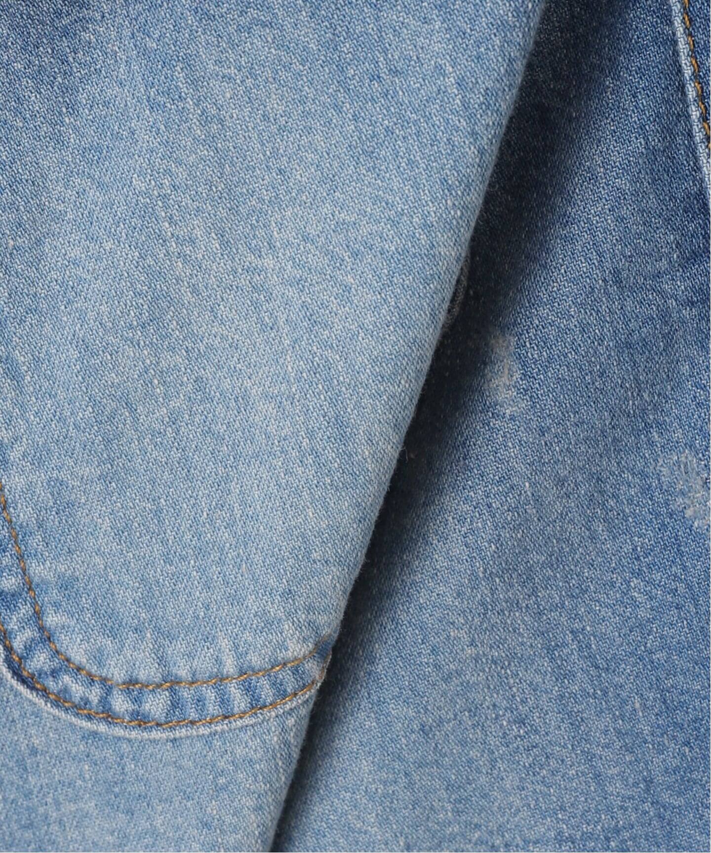 R13/アールサーティーン】 CROPPED DENIM SHIRT（シャツ／ブラウス 