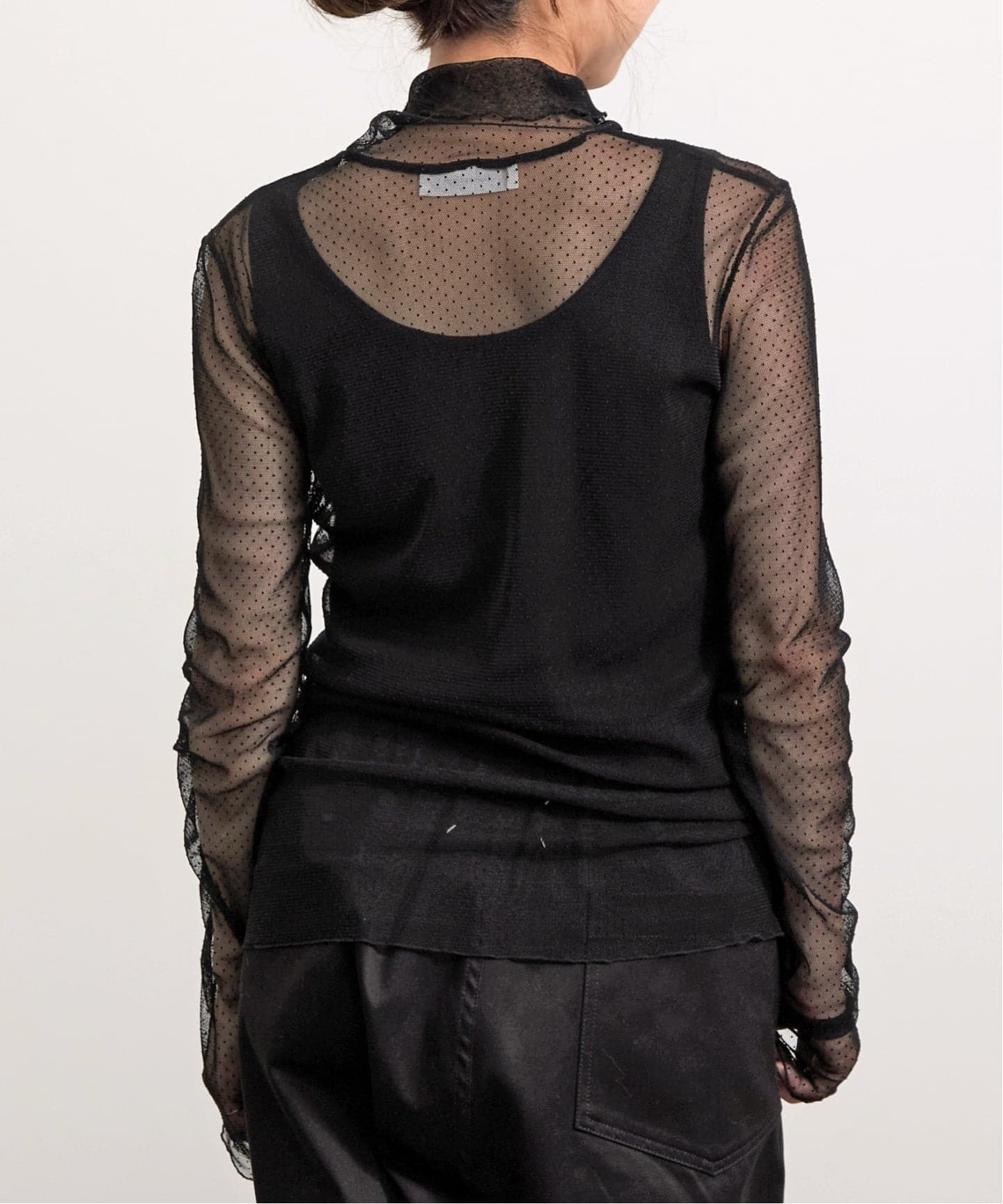 リップL'Appartement Sheer Blouse+Tシャツ 予約》【Col Pierrot/コル ピエロ】 Dot Sheer Blouse（シャツ