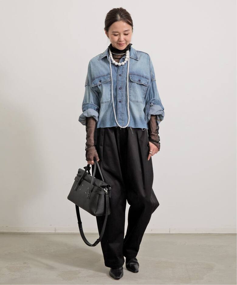 Col Pierrot/コル ピエロ】 Dot Sheer Blouse（シャツ／ブラウス）｜L 
