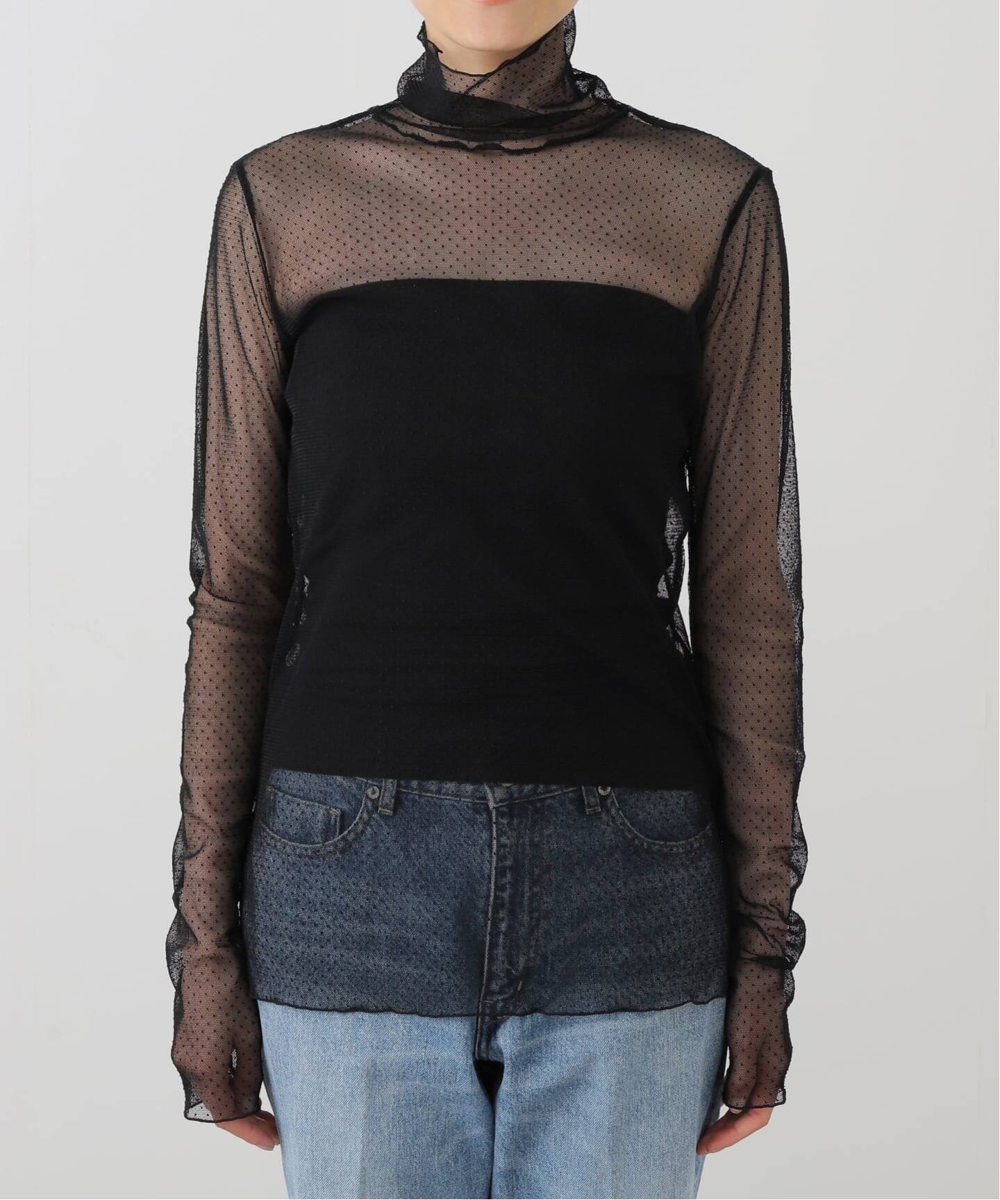 【美品】L'Appartement コルピエロ ドットシアーブラウス Col Pierrot /コル ピエロ】 Camisole（キャミソール）｜L