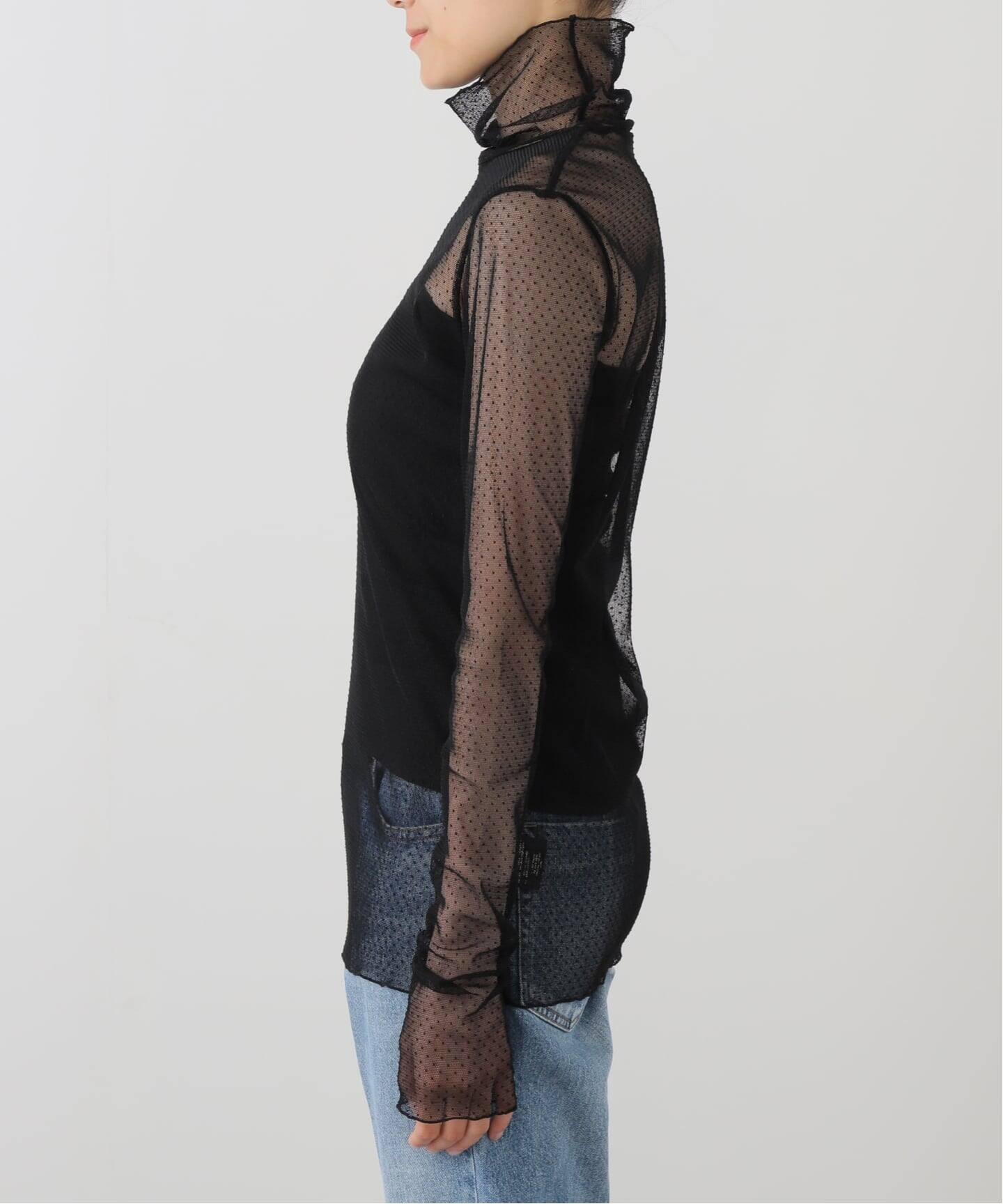 予約》【Col Pierrot/コル ピエロ】 Dot Sheer Blouse（シャツ