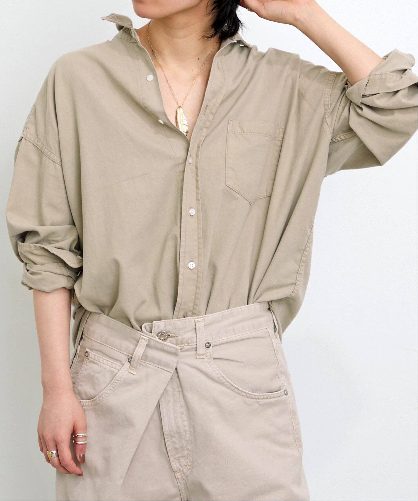REMI RELIEF/レミ レリーフ】Relaxed Shirt（シャツ／ブラウス）｜L 