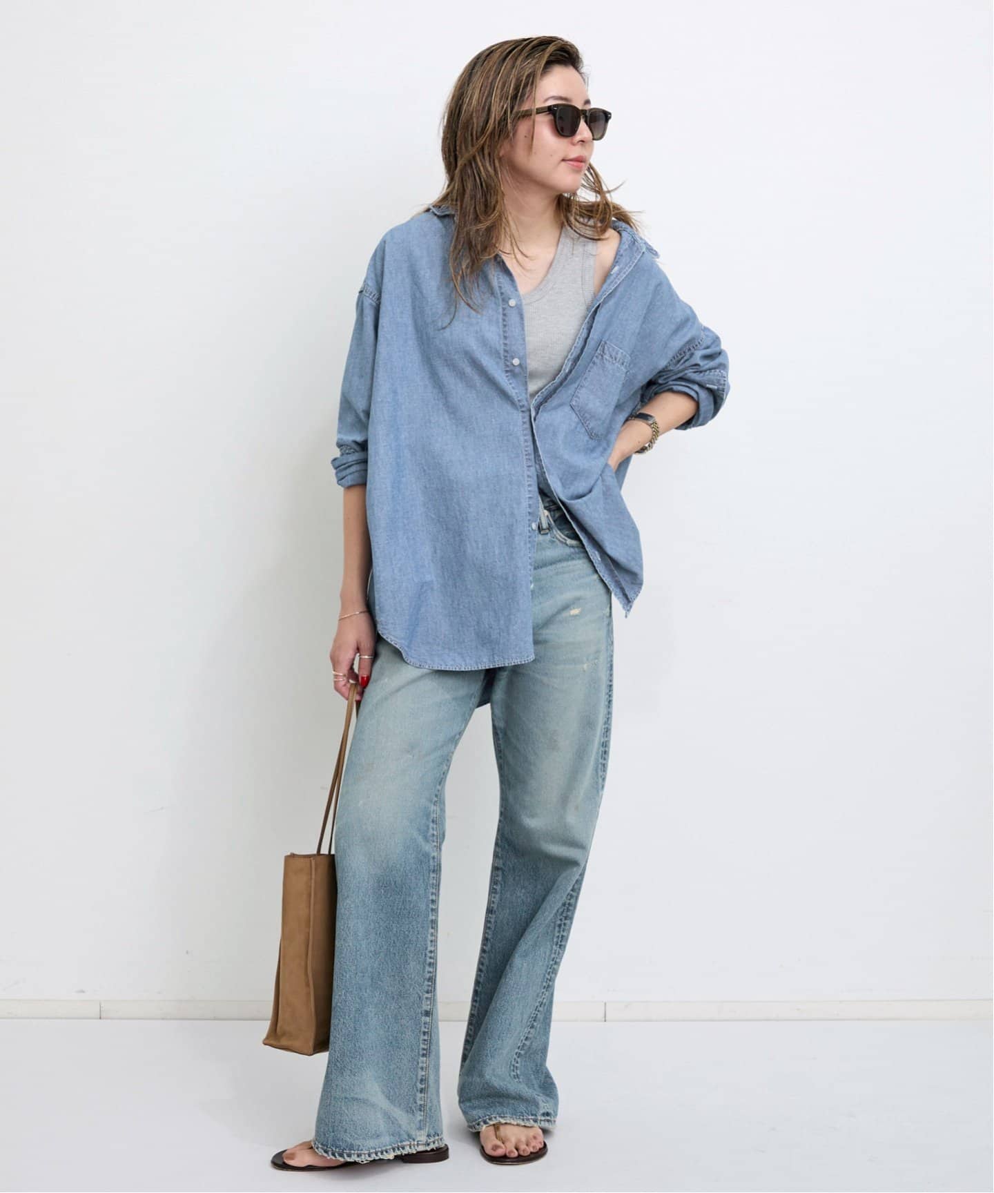 REMI RELIEF/レミ レリーフ】Relaxed Shirt（シャツ／ブラウス
