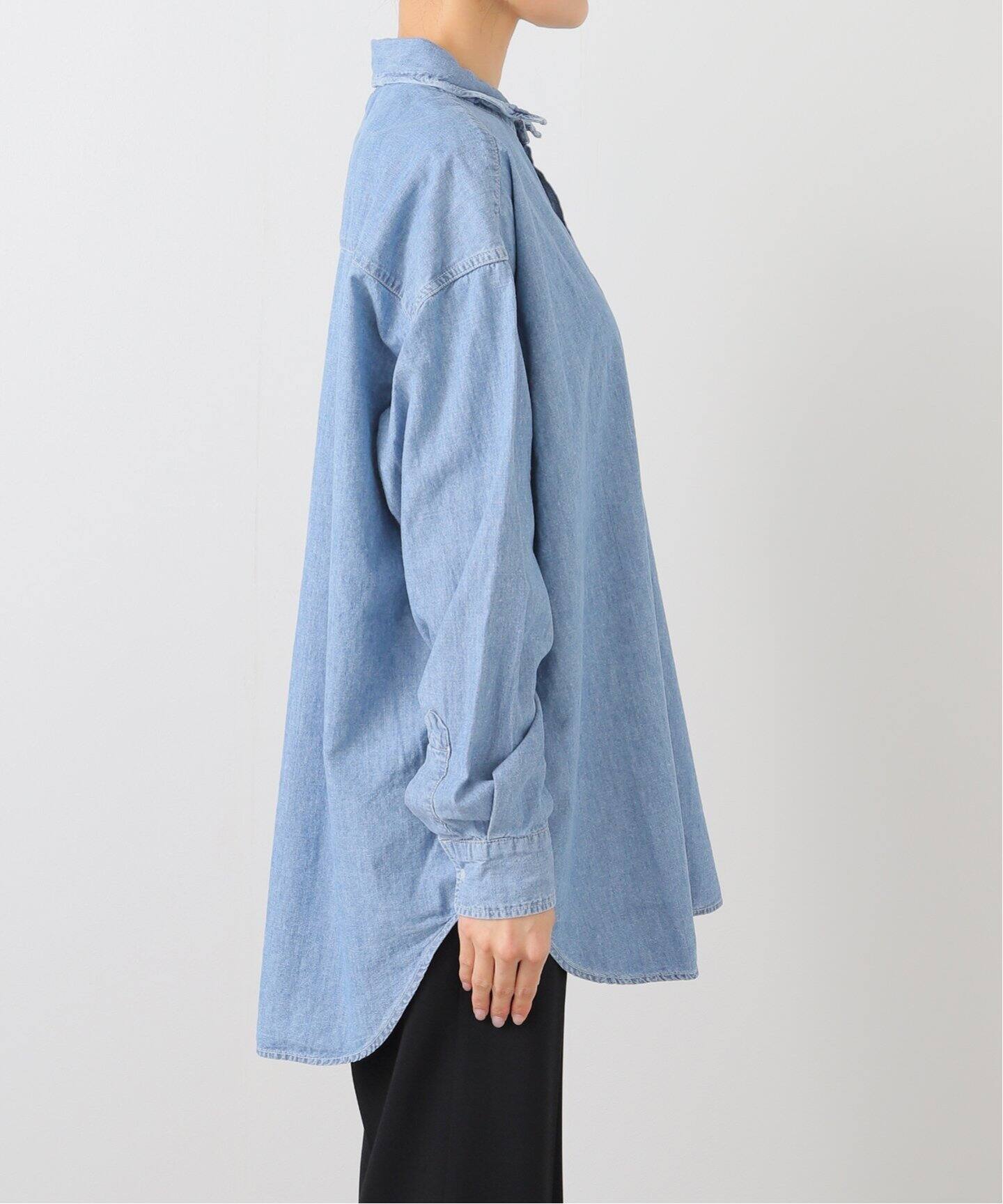 美品 アパルトモン レミレリーフ コットンリラックスシャツ ワイヤー襟 洗える 美品 アパルトモン レミレリーフ コットンリラックスシャツ