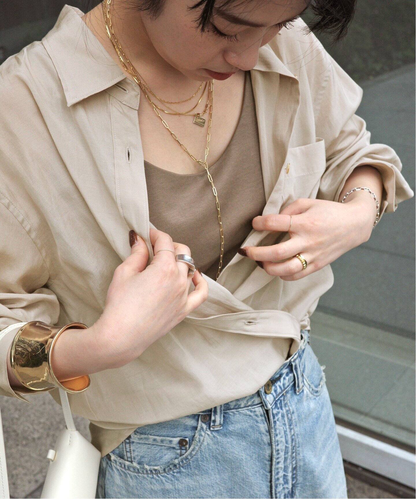 AP STUDIO トリアセテートシアーシャツ トリアセテートシアーシャツ（シャツ／ブラウス）｜AP STUDIO