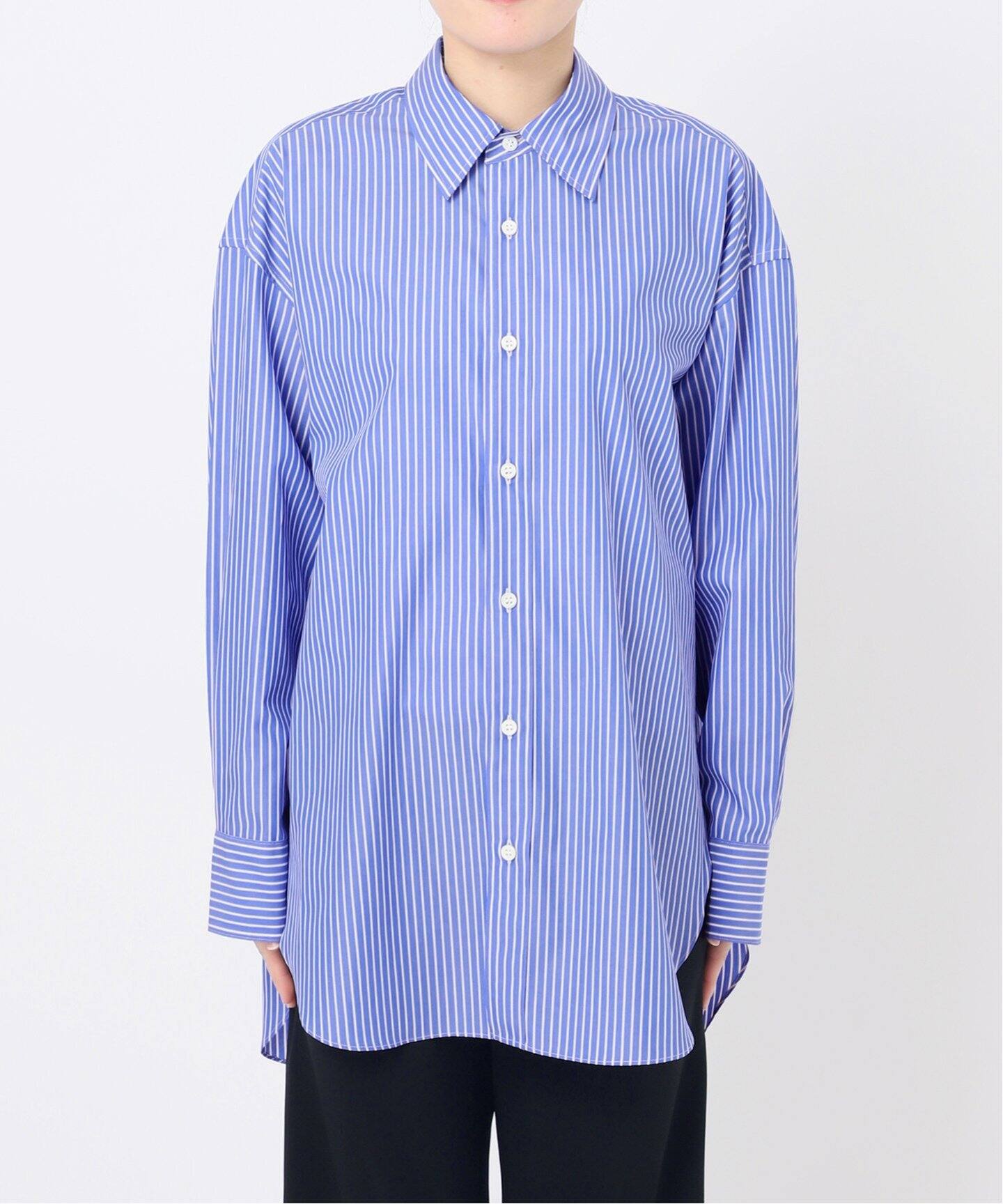 ブルーストライプシャツ（シャツ／ブラウス）｜AP STUDIO（エーピー