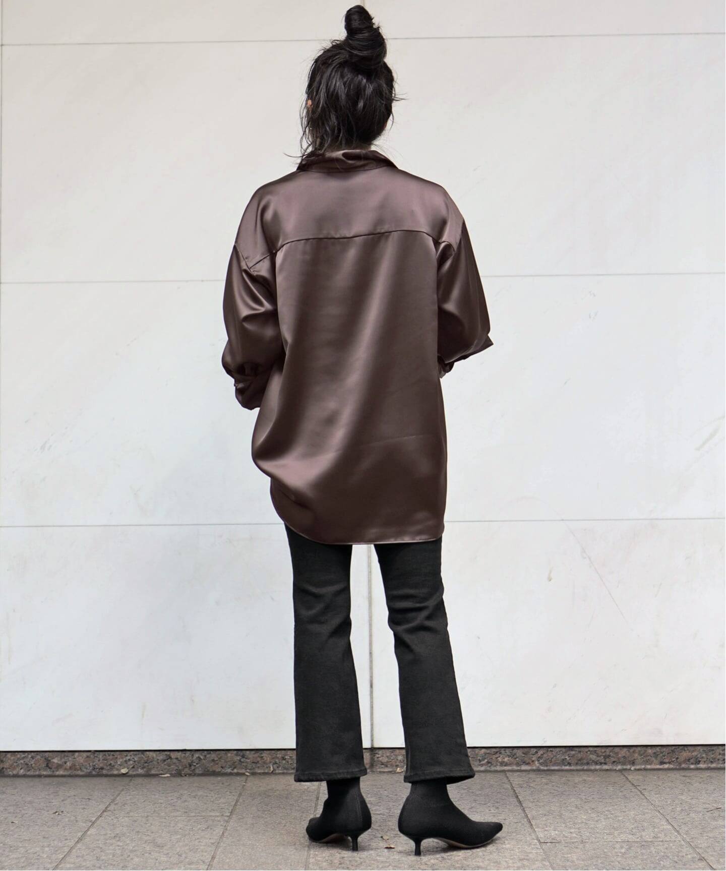 サテンシャツ（シャツ／ブラウス）｜AP STUDIO（エーピーストゥディオ