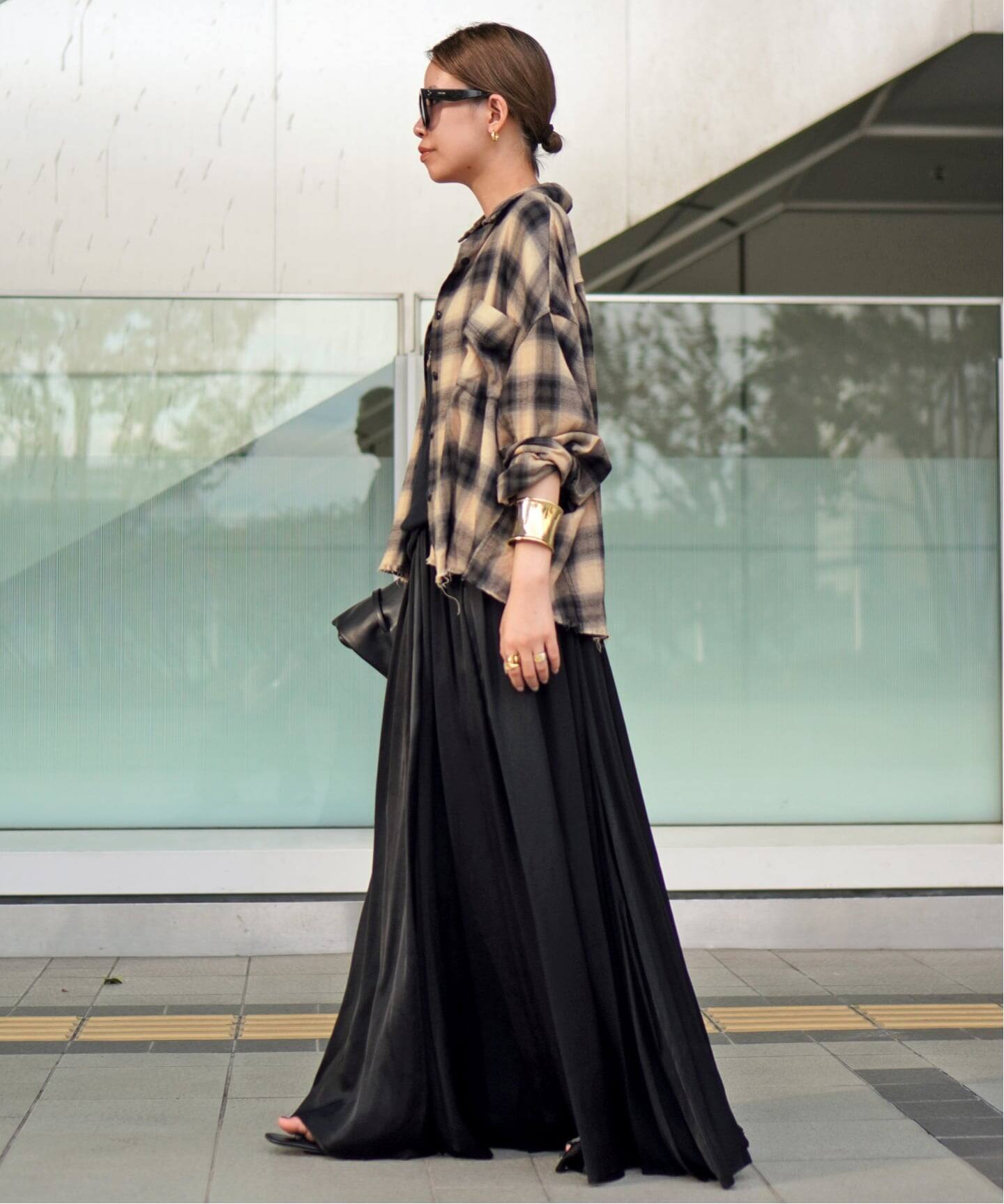 【新品】AP STUDIO クロップドチェックシャツ クロップドチェックシャツ（シャツ／ブラウス）｜AP STUDIO