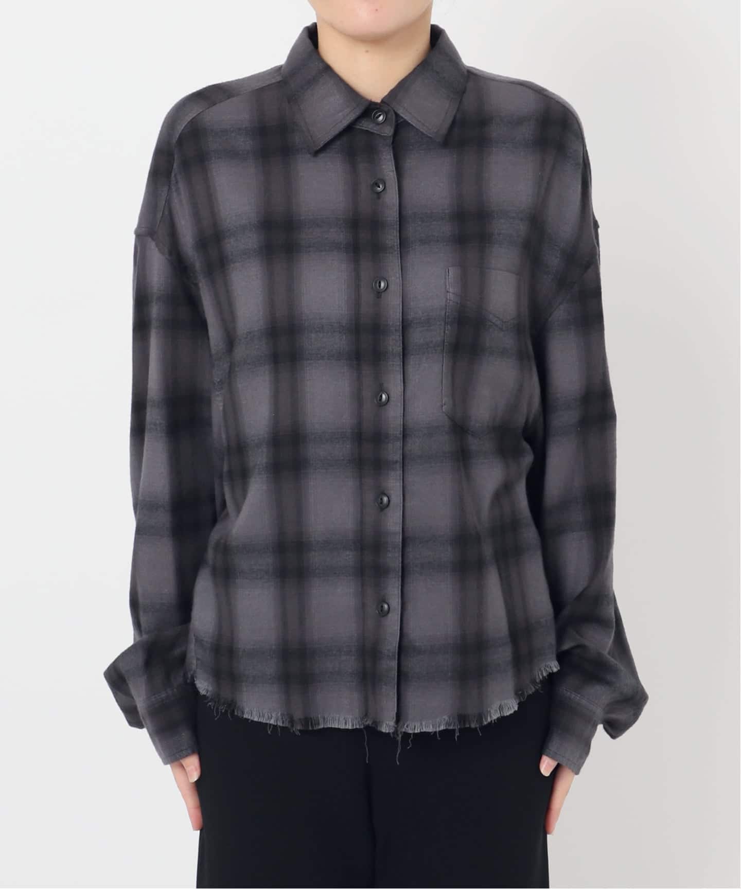 【新品】AP STUDIO クロップドチェックシャツ クロップドチェックシャツ（シャツ／ブラウス）｜AP STUDIO