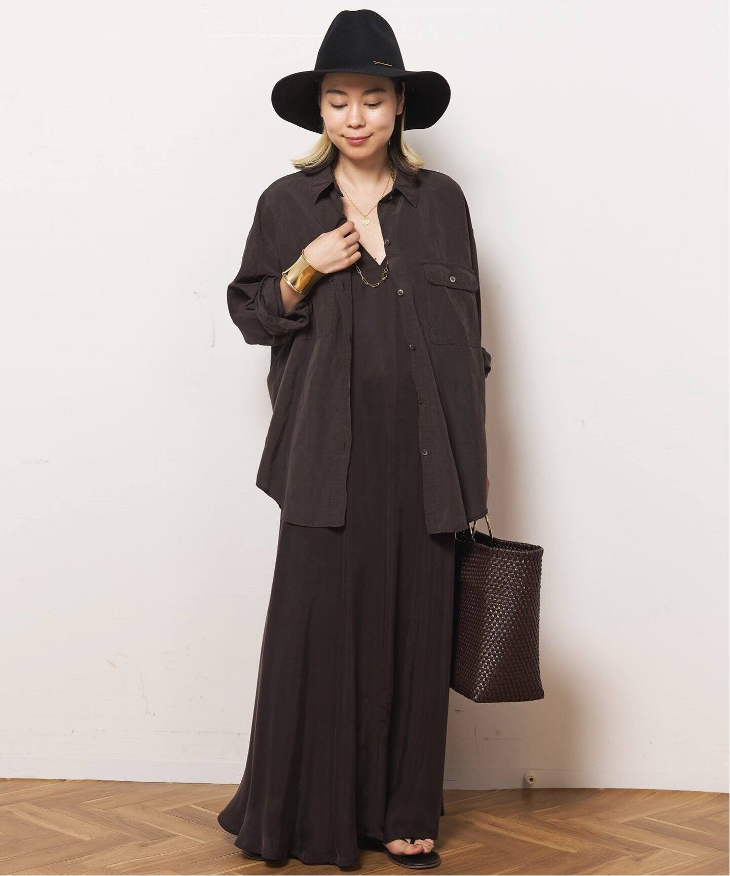 キュプラリネンワークシャツ（シャツ／ブラウス）｜AP STUDIO