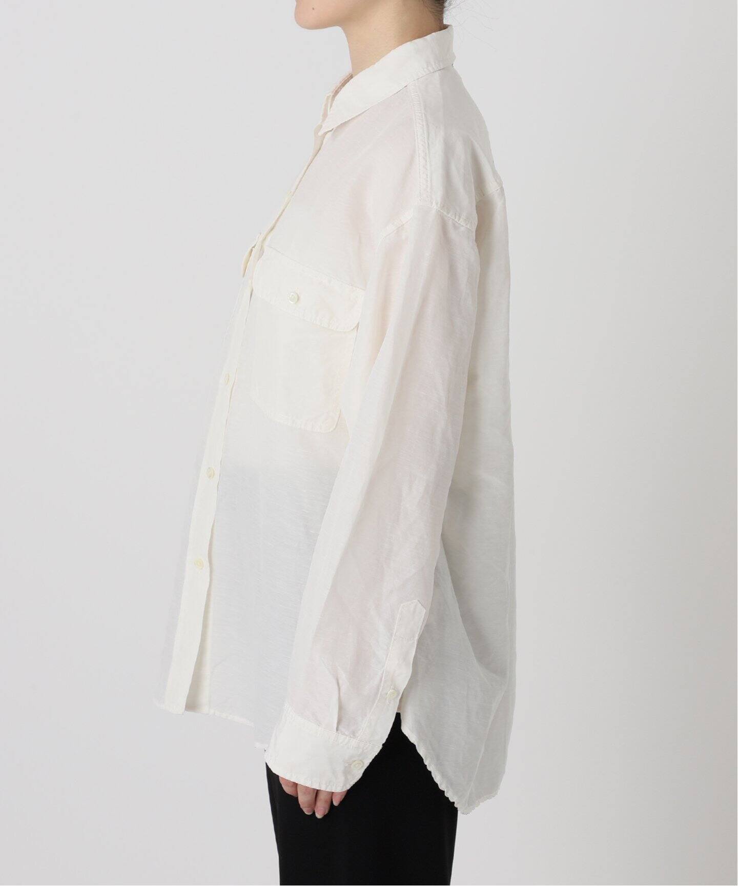 完売品 AP STUDIO ドゥーズィエムクラス キュプラリネンワークシャツ キュプラリネンワークシャツ（シャツ/ブラウス）｜AP STUDIO