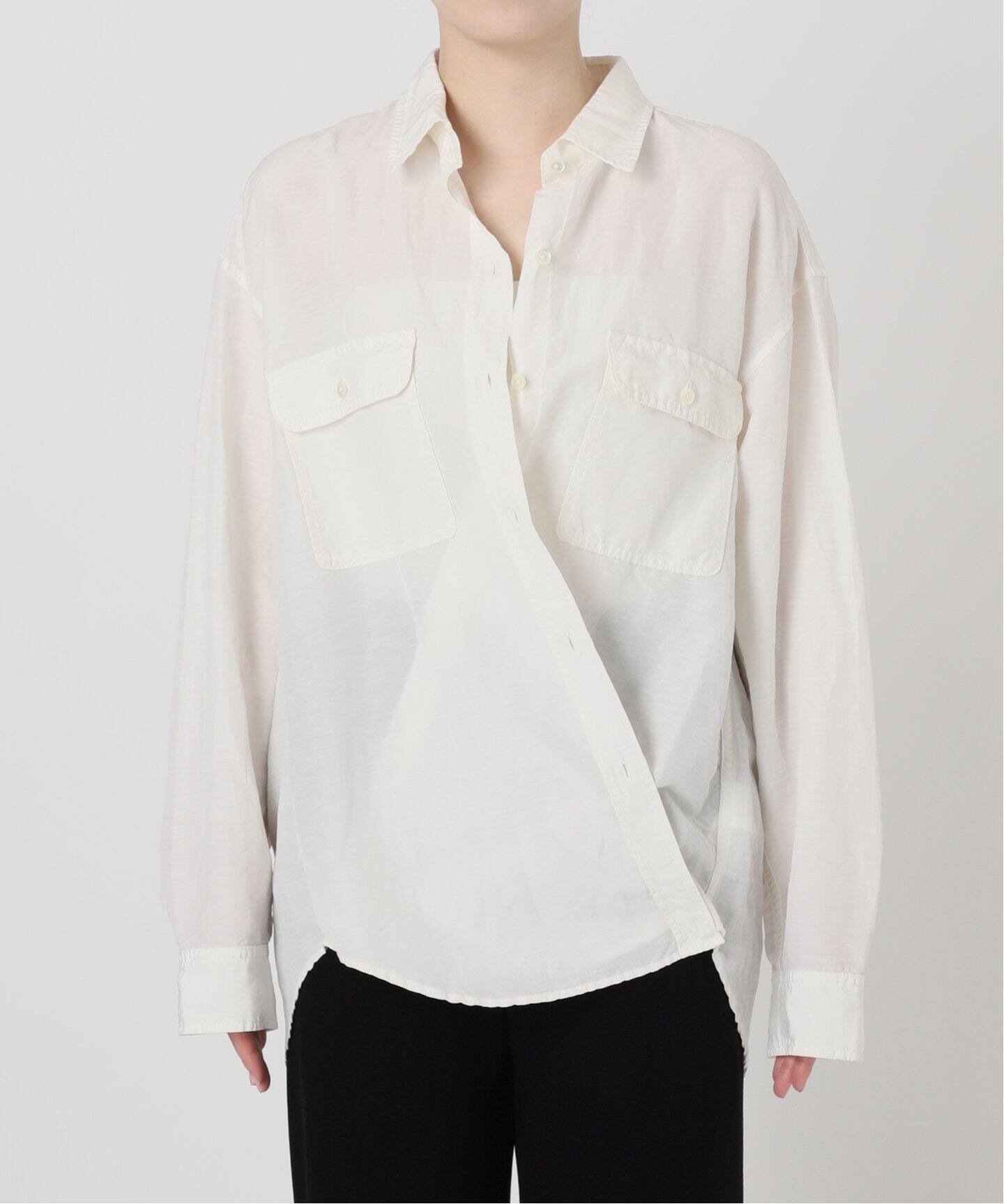 キュプラリネンワークシャツ（シャツ／ブラウス）｜AP STUDIO