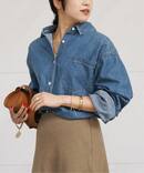 ライティングデニムシャツ