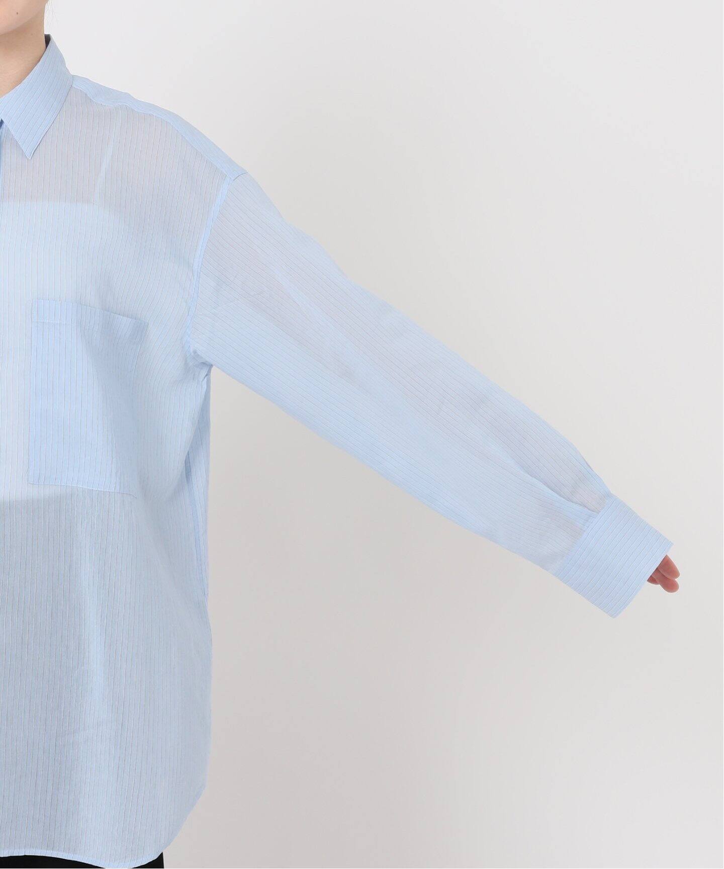 エーピーストゥディオ　フリーマンズ　ストライプシャツ　ベイクルーズ　レディース AP STUDIO｜ブルーストライプシャツ | Rakuten Fashion(楽天