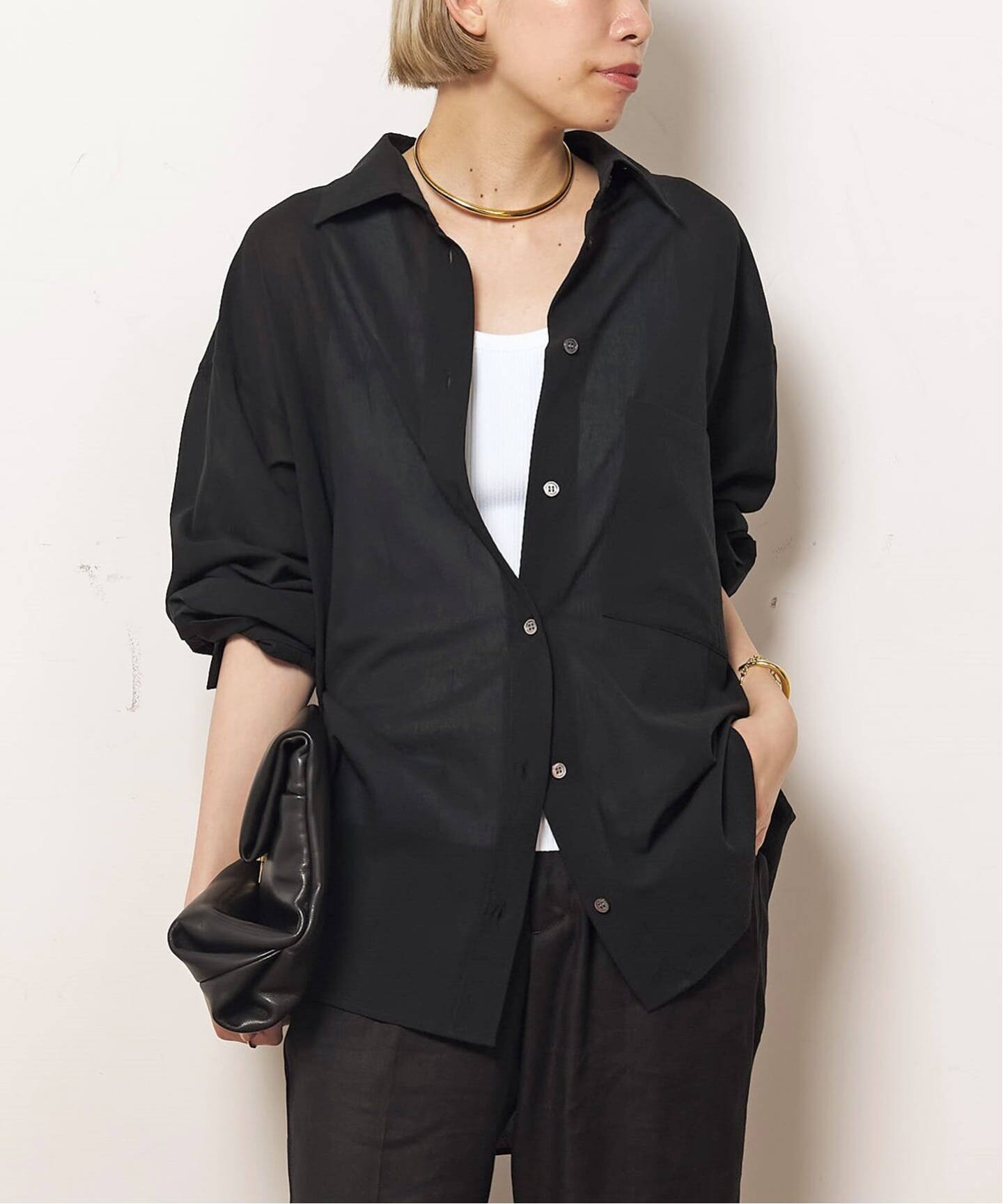 Cotton Sheer Wash Shirt（シャツ／ブラウス）｜AP STUDIO（エーピー 