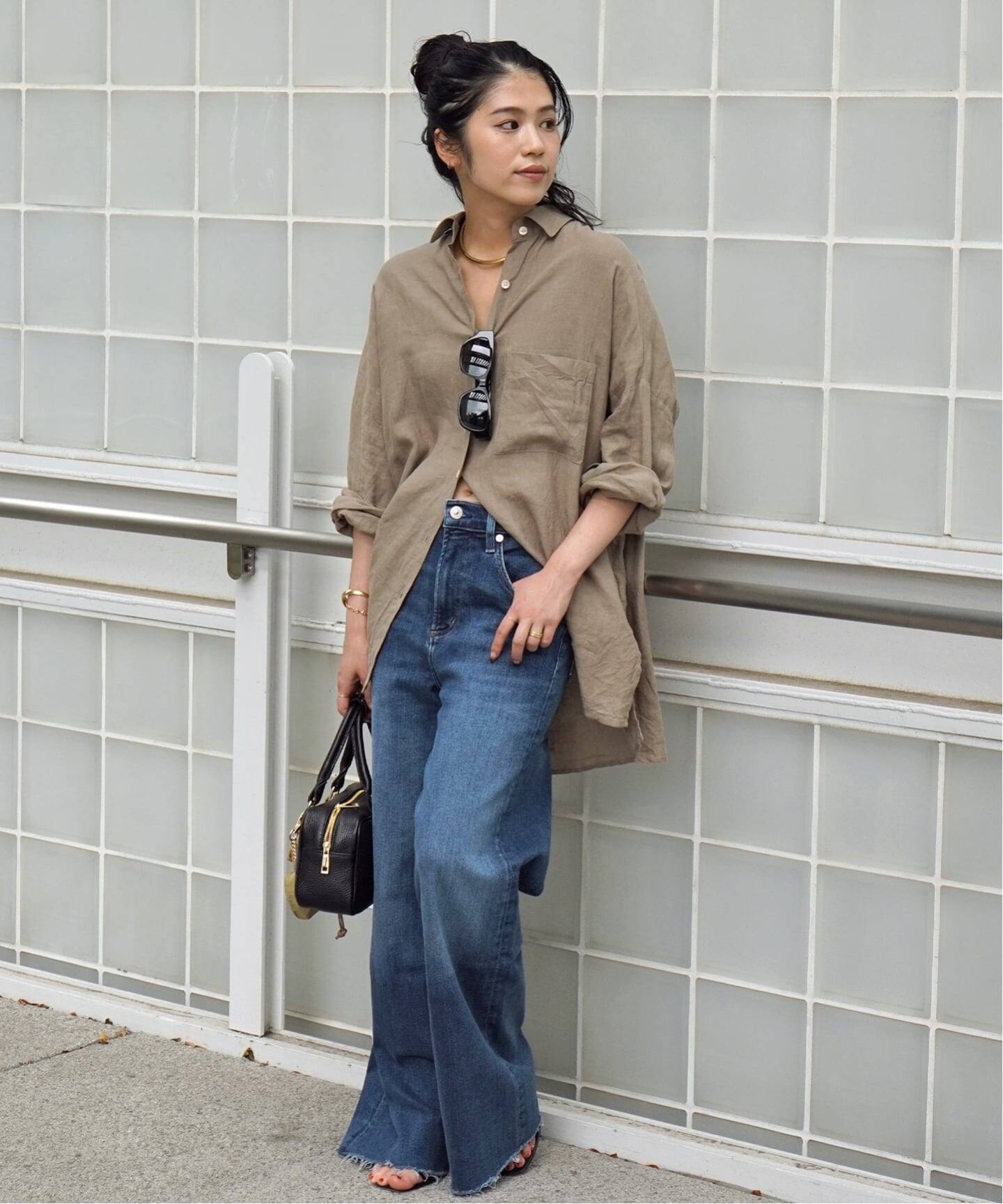 New Linen Wide Shirt（シャツ／ブラウス）｜AP STUDIO（エーピー 