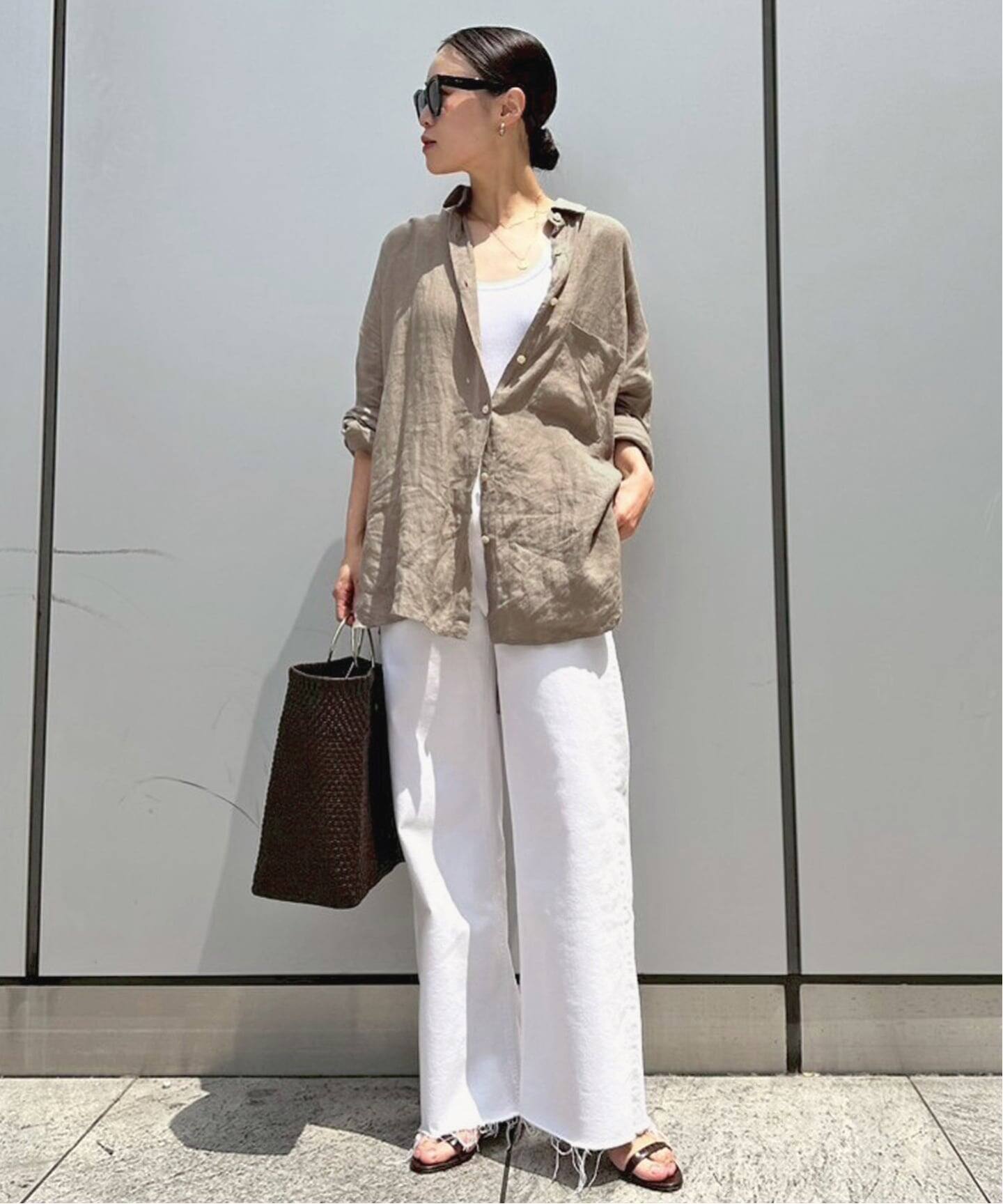New Linen Wide Shirt（シャツ／ブラウス）｜AP STUDIO（エーピー 