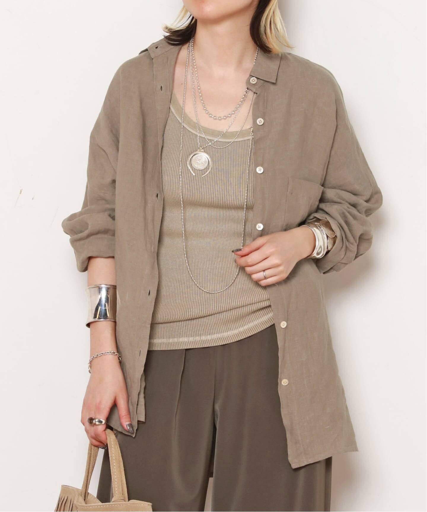 New Linen Wide Shirt（シャツ／ブラウス）｜AP STUDIO（エーピー 