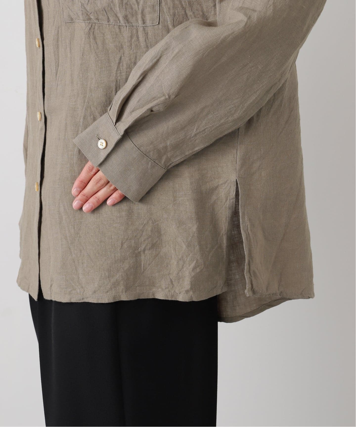 New Linen Wide Shirt（シャツ／ブラウス）｜AP STUDIO