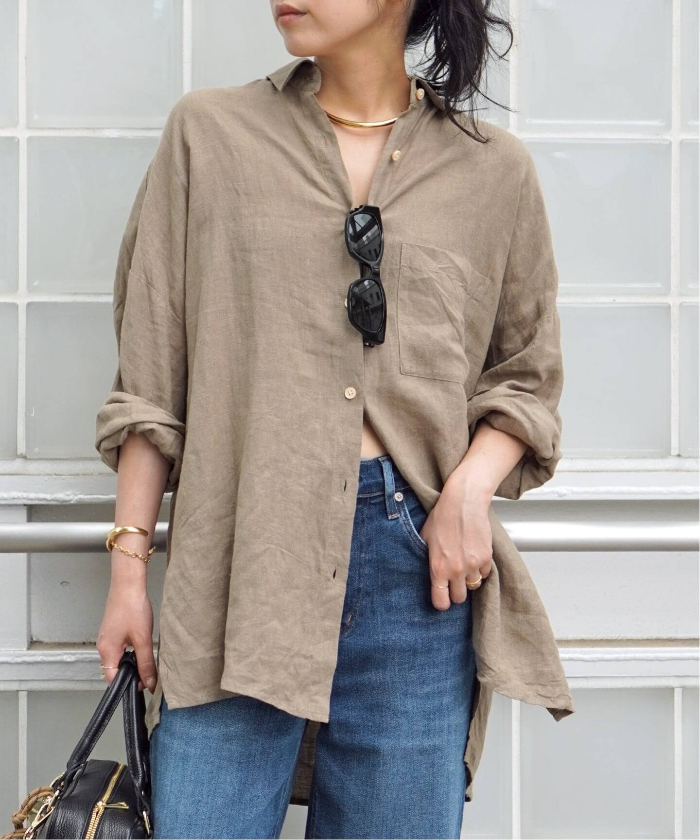 New Linen Wide Shirt（シャツ／ブラウス）｜AP STUDIO（エーピー 