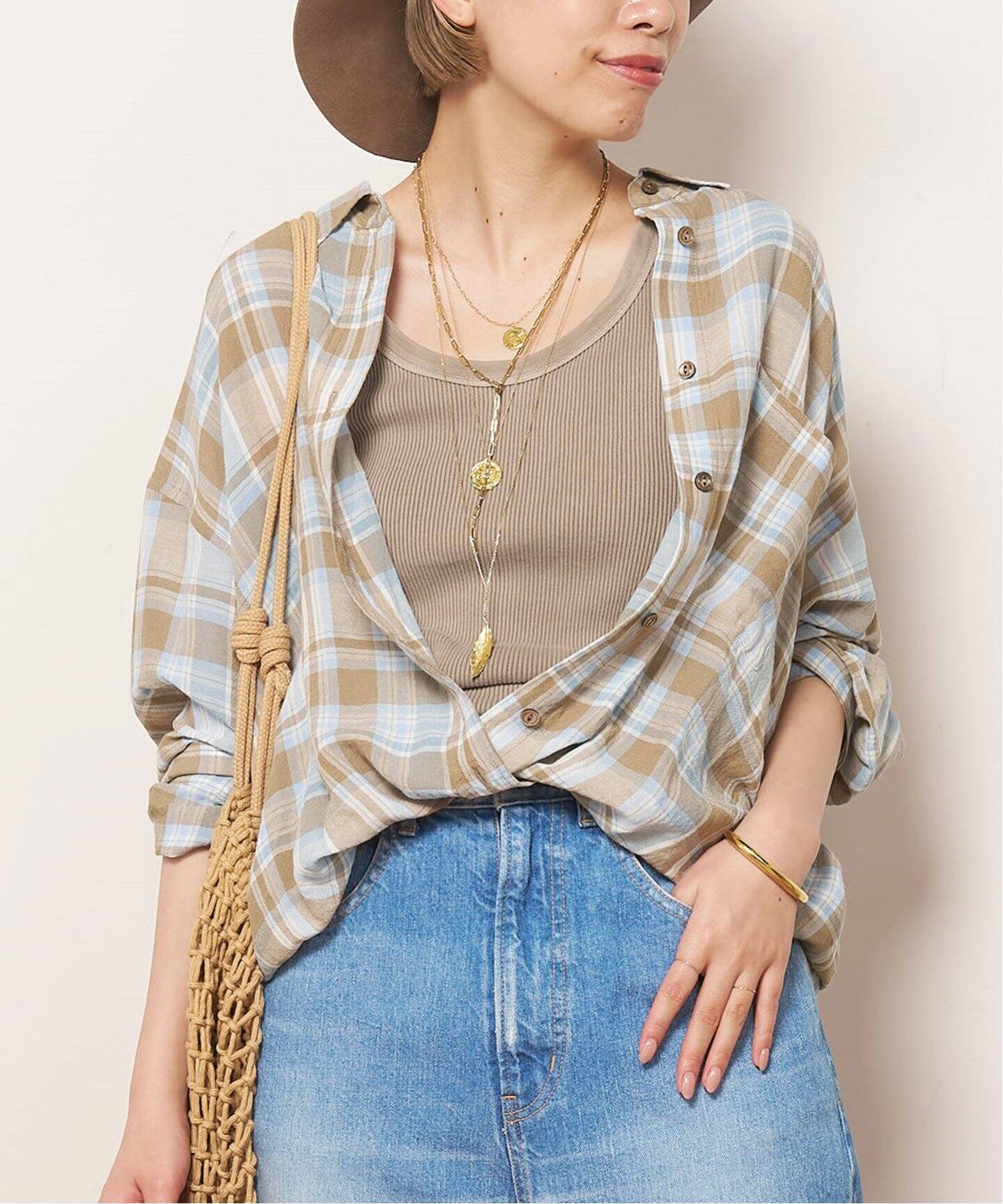 Vi/Li Check Wash シャツ（シャツ／ブラウス）｜AP STUDIO（エーピー