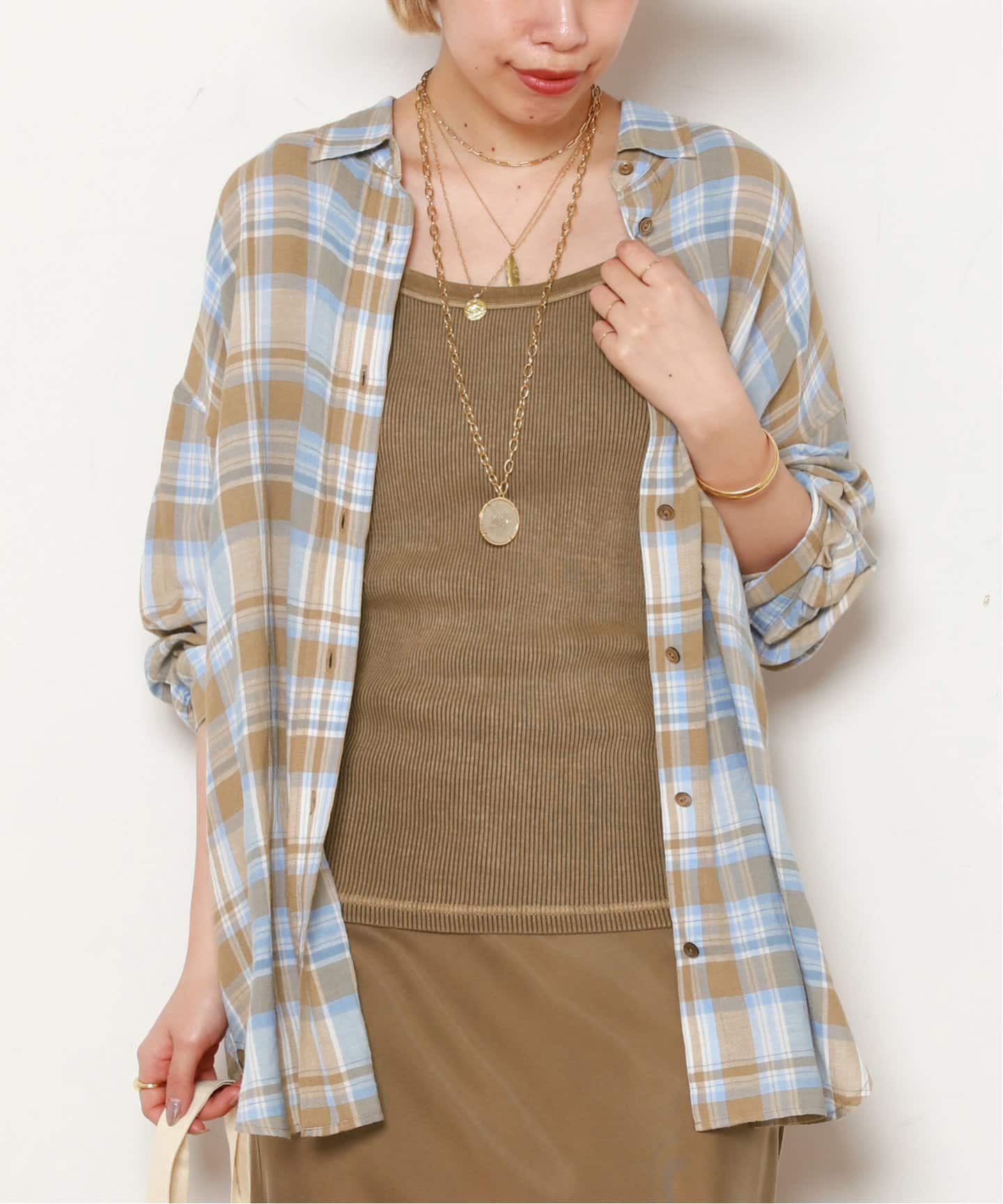 Vi/Li Check Wash シャツ（シャツ／ブラウス）｜AP STUDIO（エーピー