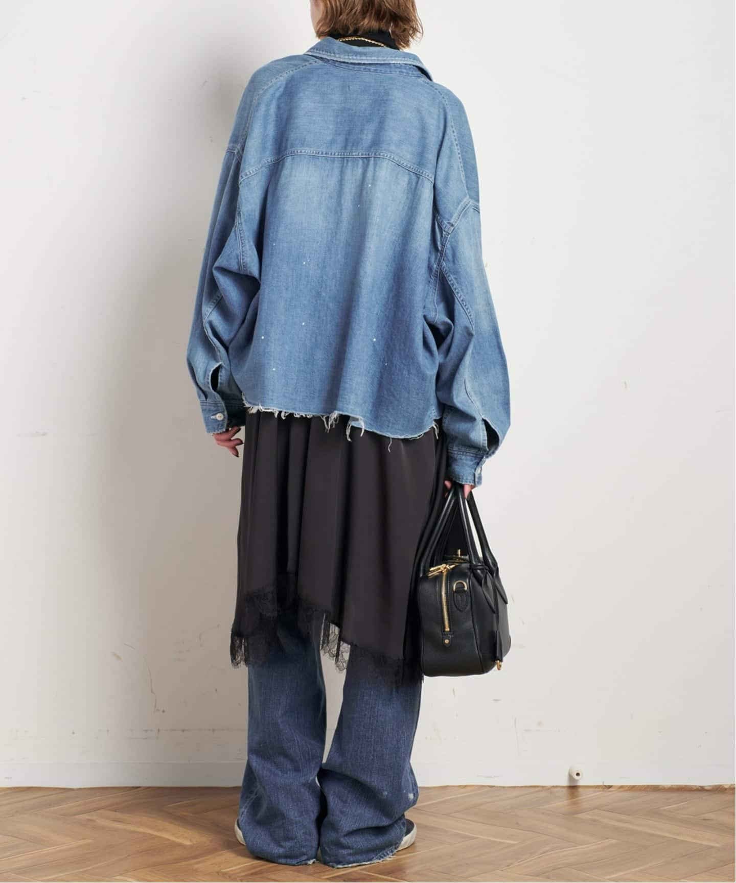 AP STUDIO JOHNBULL ジョンブル デニムクロップドシャツ AP STUDIO｜【JOHNBULL/ジョンブル】デニムクロップドシャツ