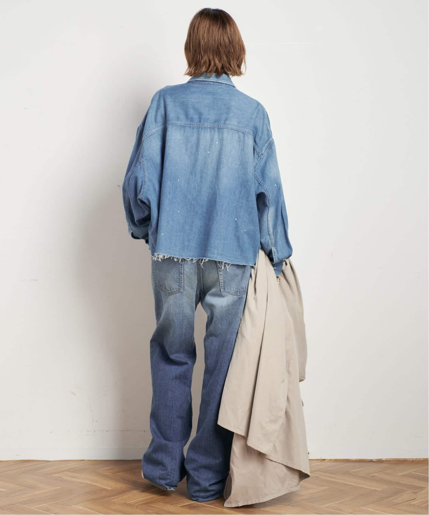 Johnbull デニムクロップドシャツ Mサイズ HEAD HARBOR STYLING－デニムクロップドシャツ – Johnbull