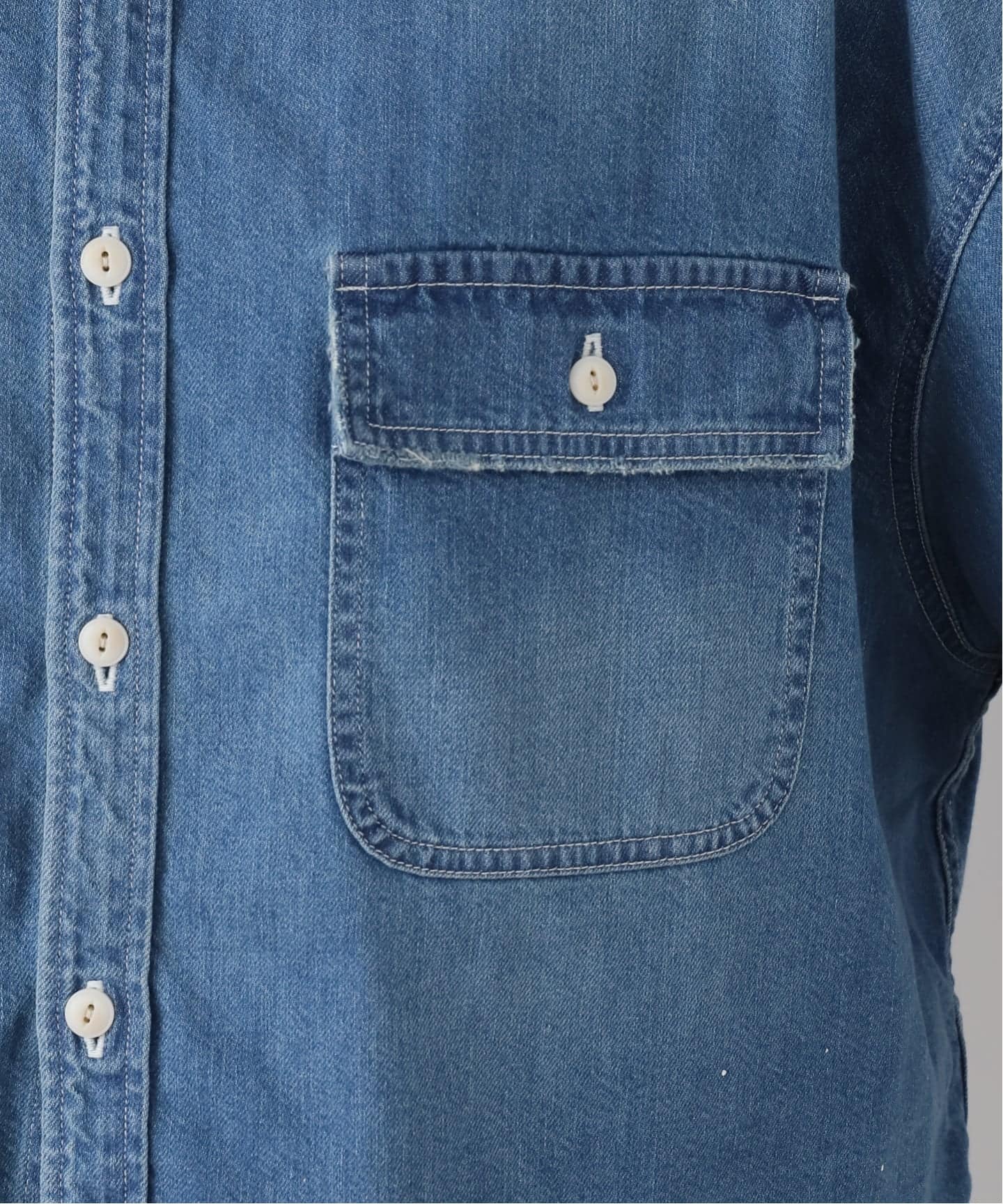 Johnbull デニムクロップドシャツ Mサイズ JOHNBULL/ジョンブル】デニムクロップドシャツ（シャツ