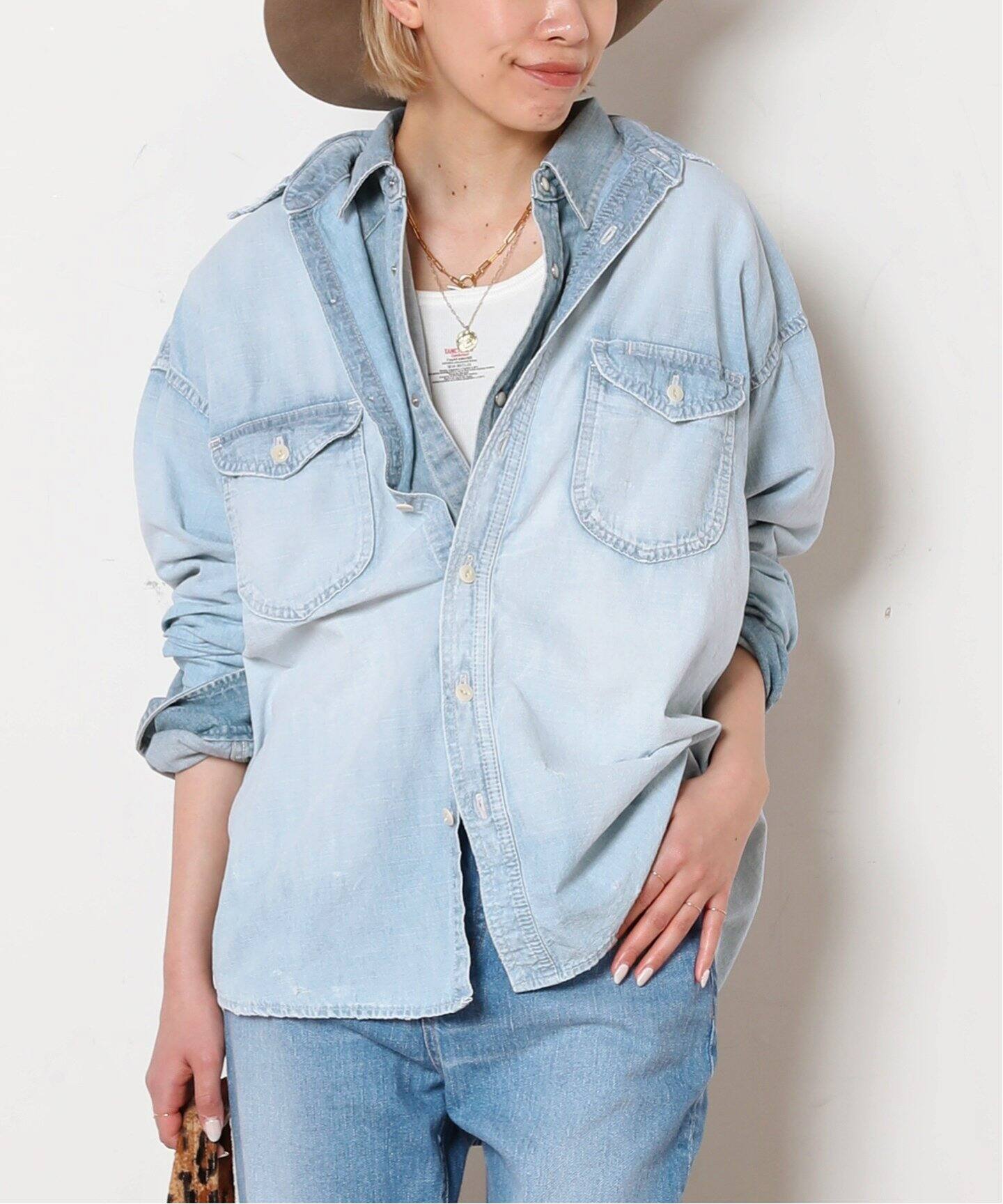 GREAT HABIT DENIM/グレートハビットデニム】CHAMBRAY SHIRT
