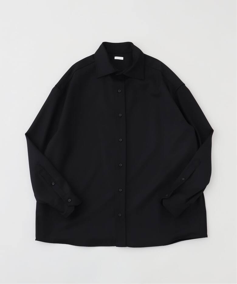SEEALL / シーオール WIDE COLLAR SHIRTS WOOL（シャツ／ブラウス