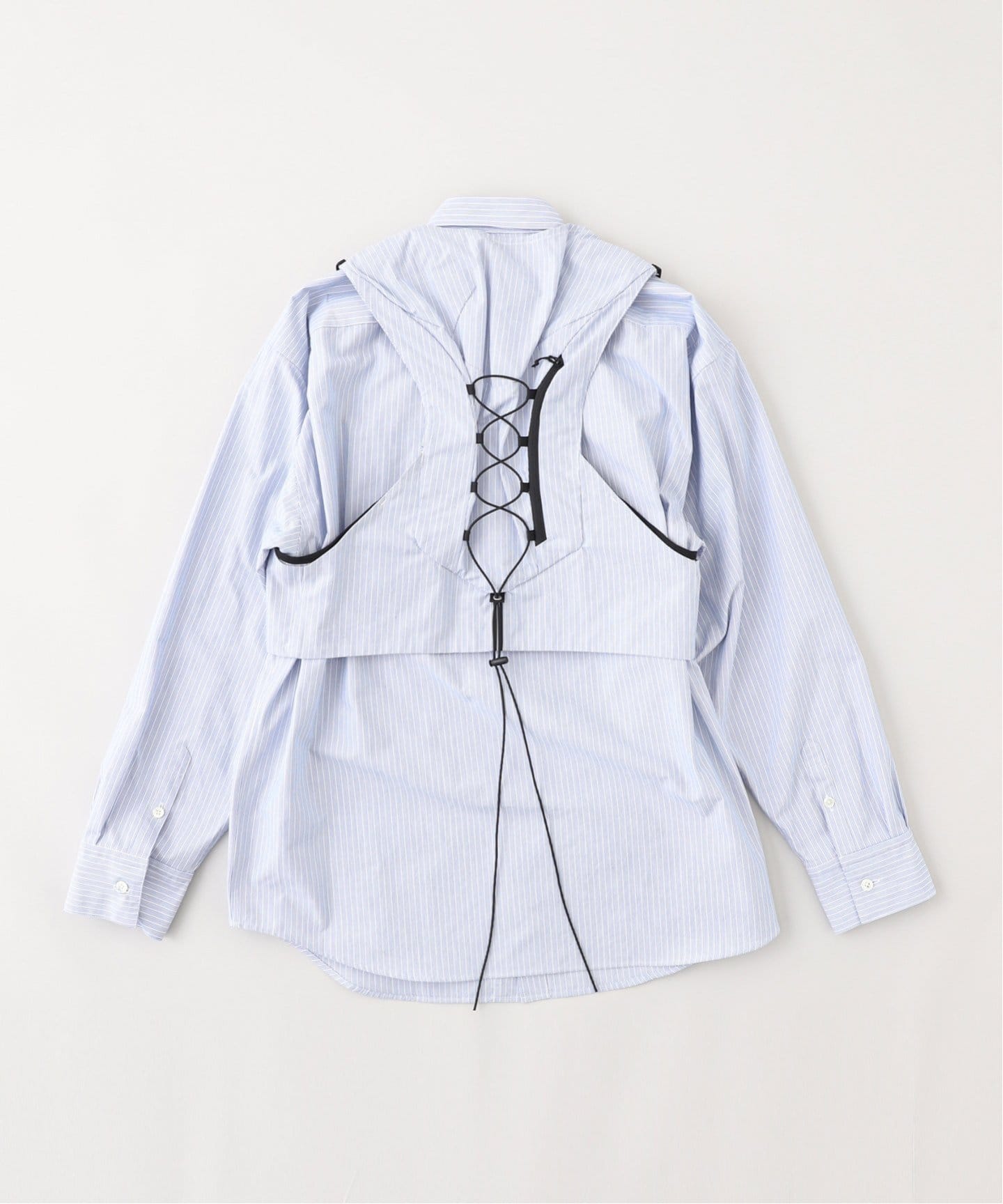 doublet / ダブレット】TRAIL VEST STRIPE SHIRT 25SS21S H157（シャツ