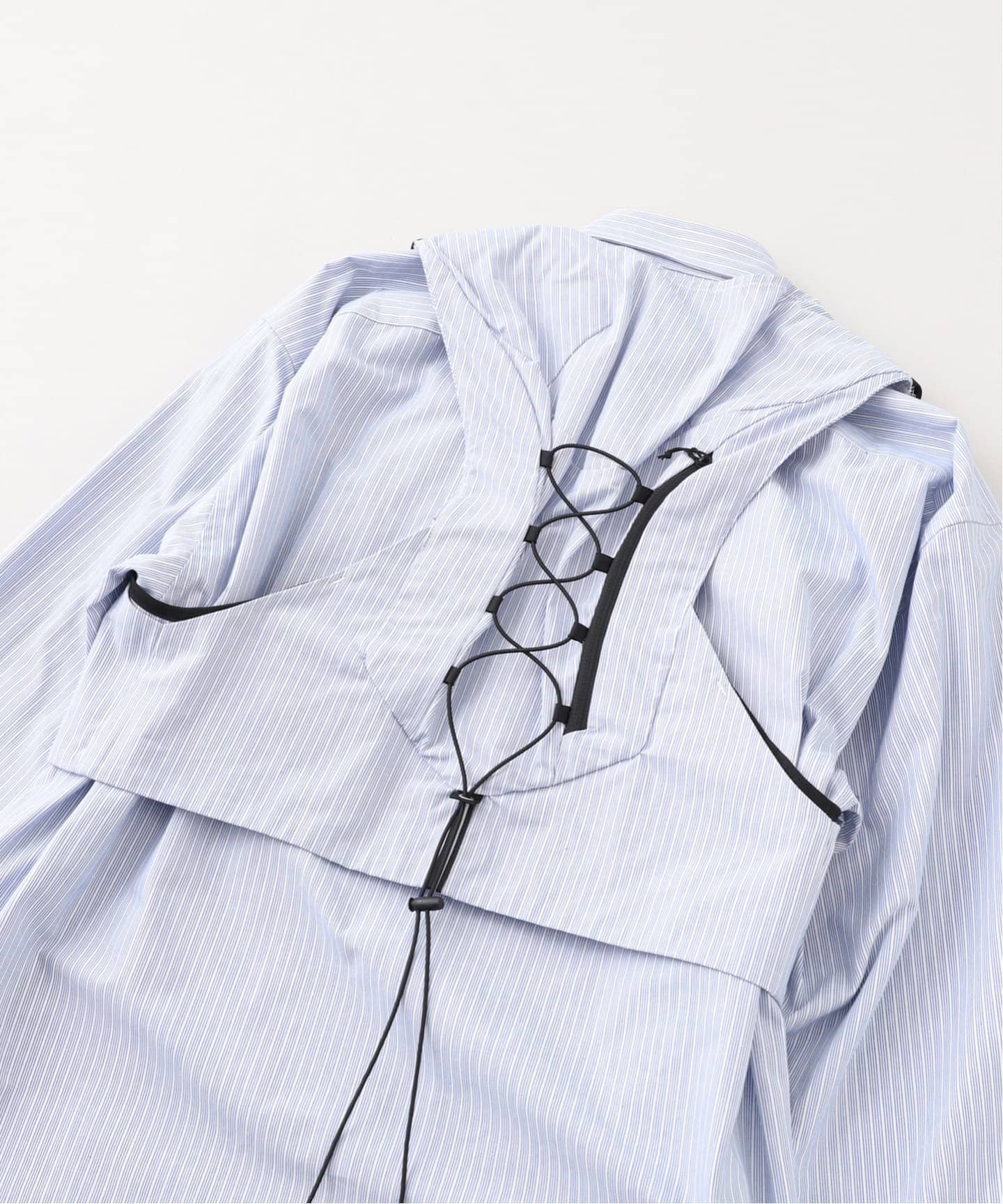 doublet / ダブレット】TRAIL VEST STRIPE SHIRT 25SS21S H157（シャツ