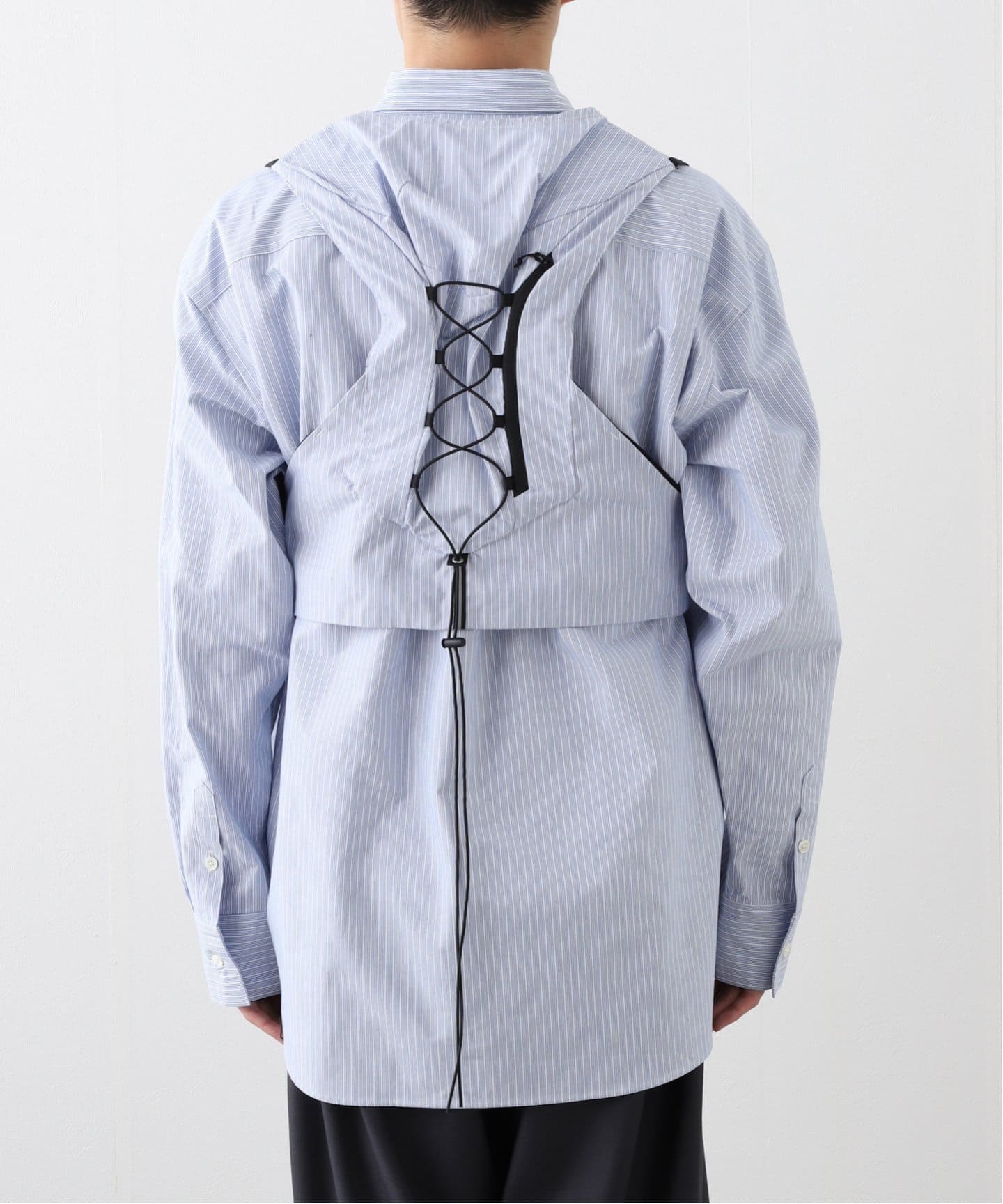 doublet / ダブレット】TRAIL VEST STRIPE SHIRT 25SS21S H157（シャツ